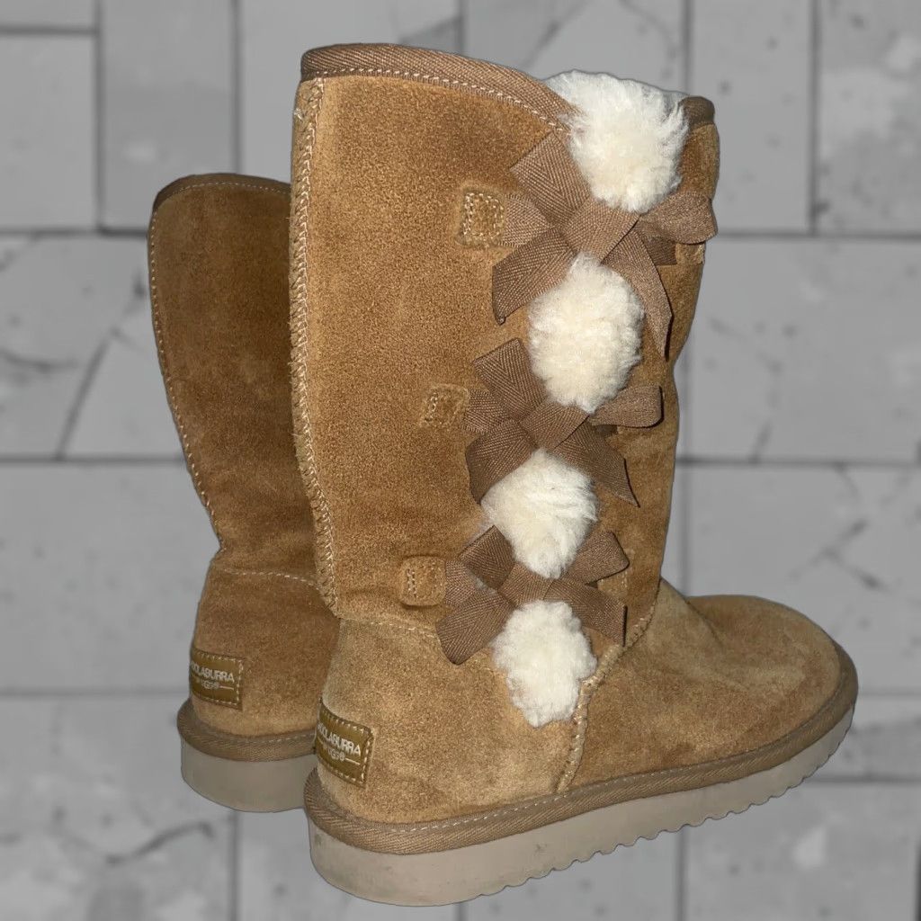Vintage Koolaburra By Ugg Brown Fleece Lined Boots Womens Size 6 Brown Suede Bootie Lined Size M / US 6-8 / IT 42-44 - 1 Thumbnail