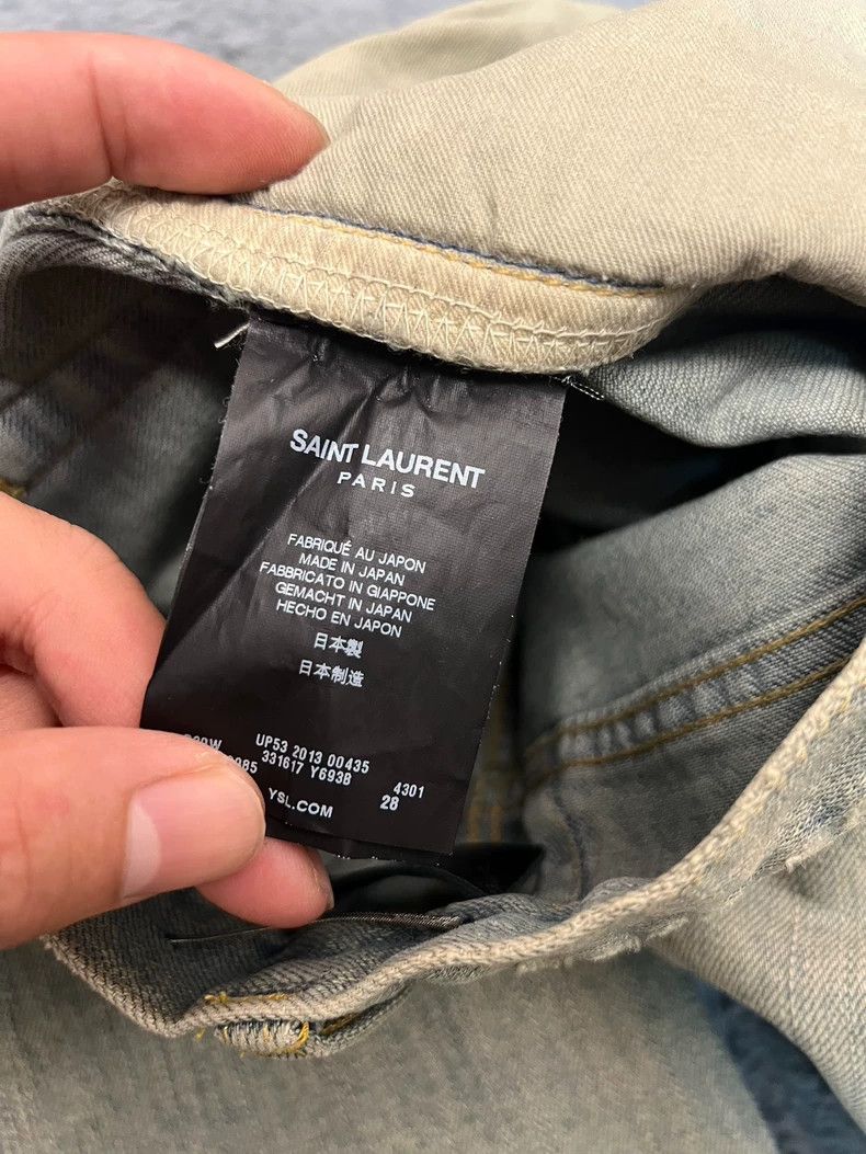 Yves Saint Laurent Saint Laruent13 Autumn and Winter Show Style Light Blue Was Size US 28 / EU 44 - 4 Thumbnail