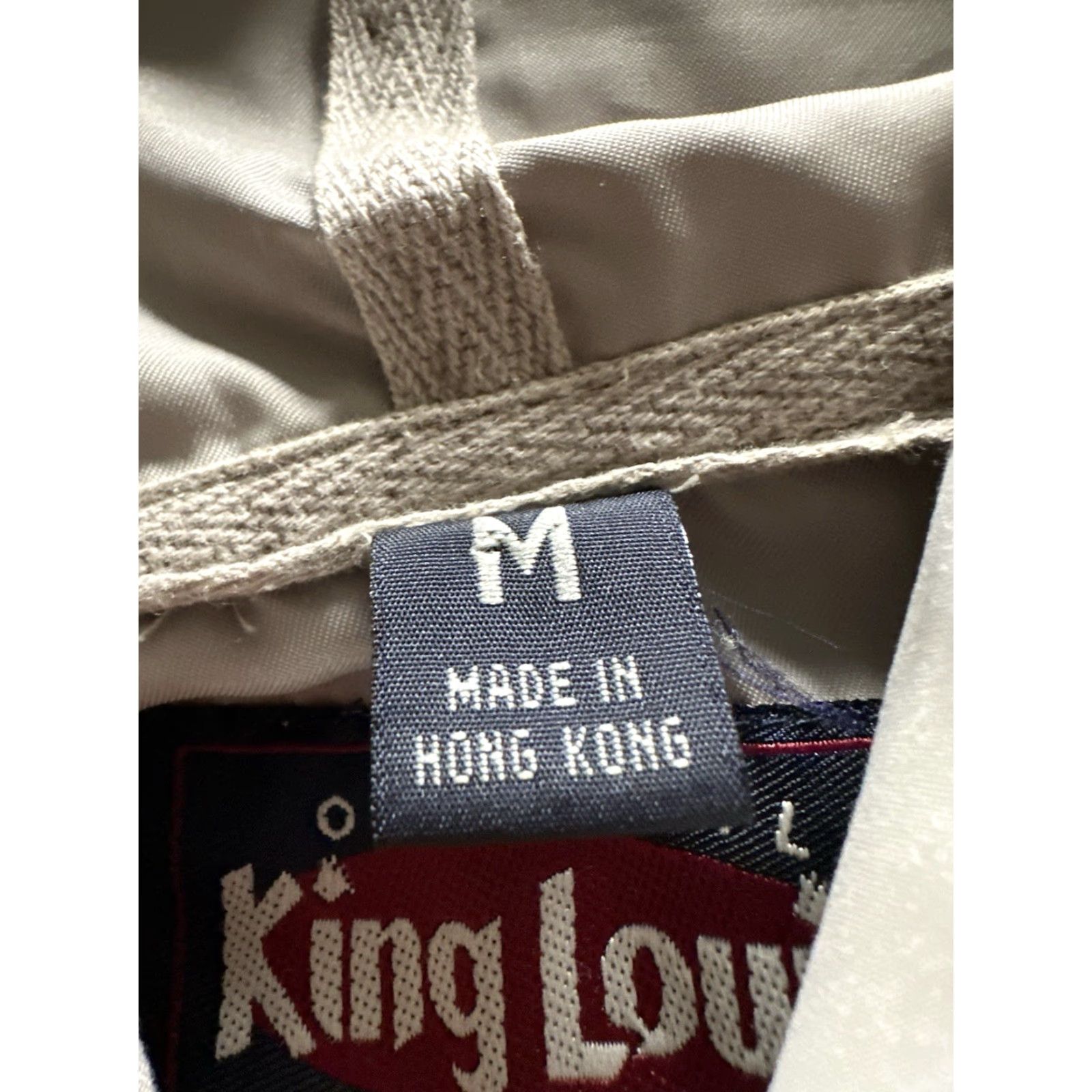 Vintage VINTAGE King Louie Windbreaker Jacket Mens M Beige Hooded Zip Front Beav er Lumber Logo Jersey? Size US M / EU 48-50 / 2 - 6 Thumbnail
