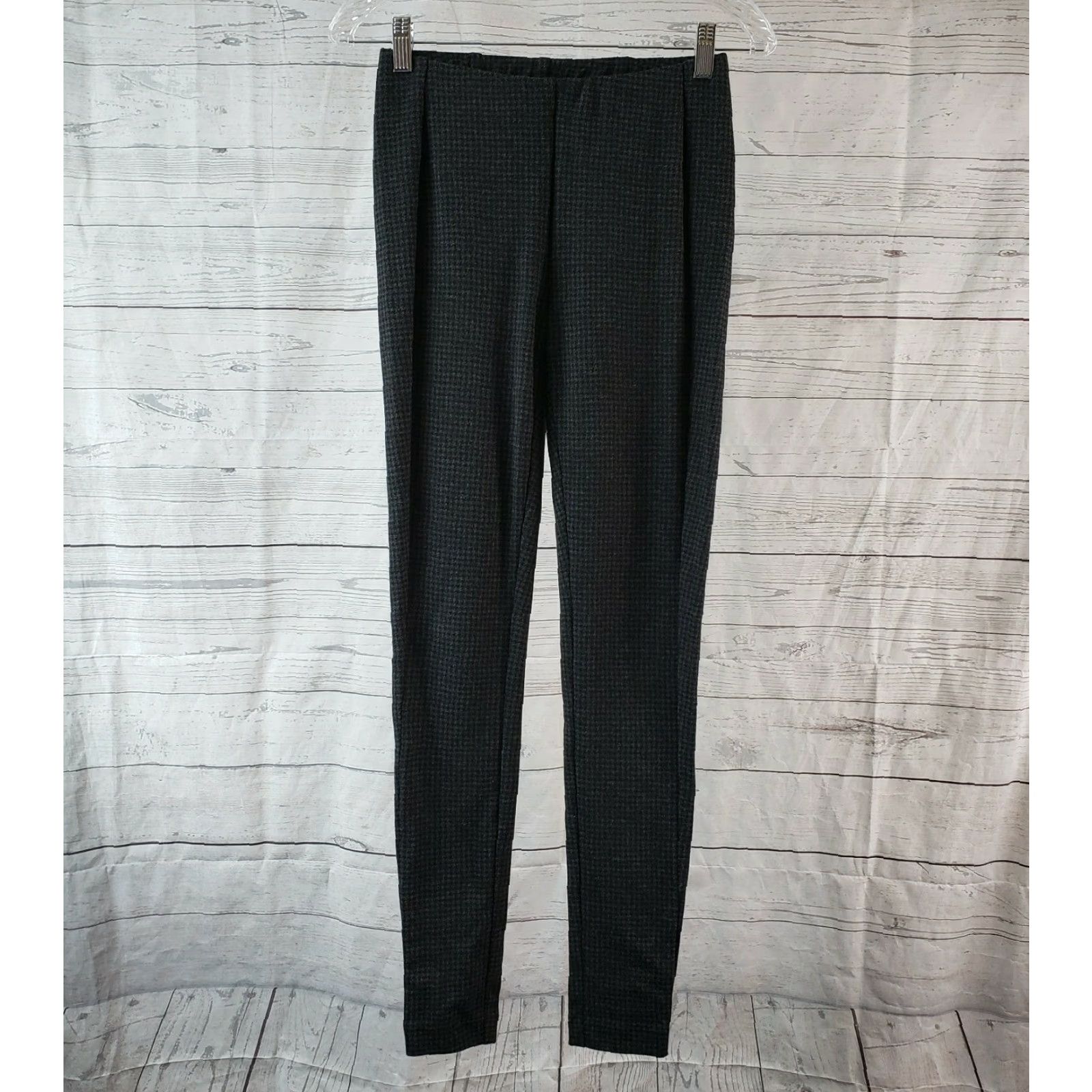 J. Jill J Jill Womens Ponte Knit Leggings XS Black Houndstooth Mid Rise Leggings Womens XS Black Houndstooth Ponte Knit Size 26" / US 2 / IT 38 - 2 Thumbnail