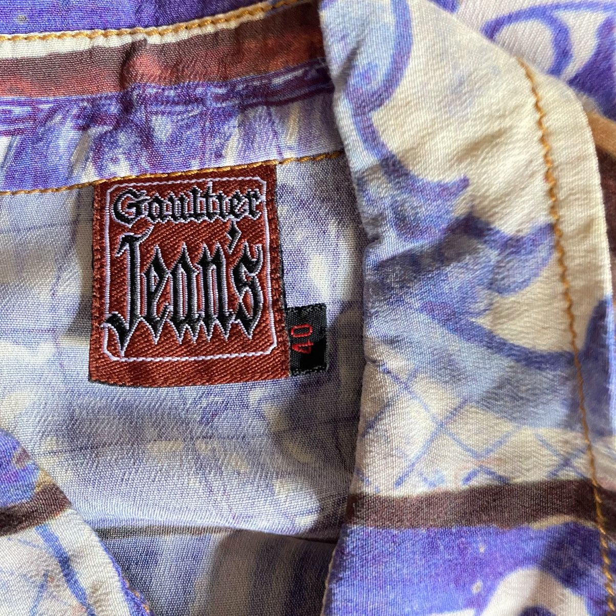 Jean Paul Gaultier Jean Paul Gaultier Vintage Ocean Mosaic Shirt Size US XXS / EU 40 - 21 Thumbnail
