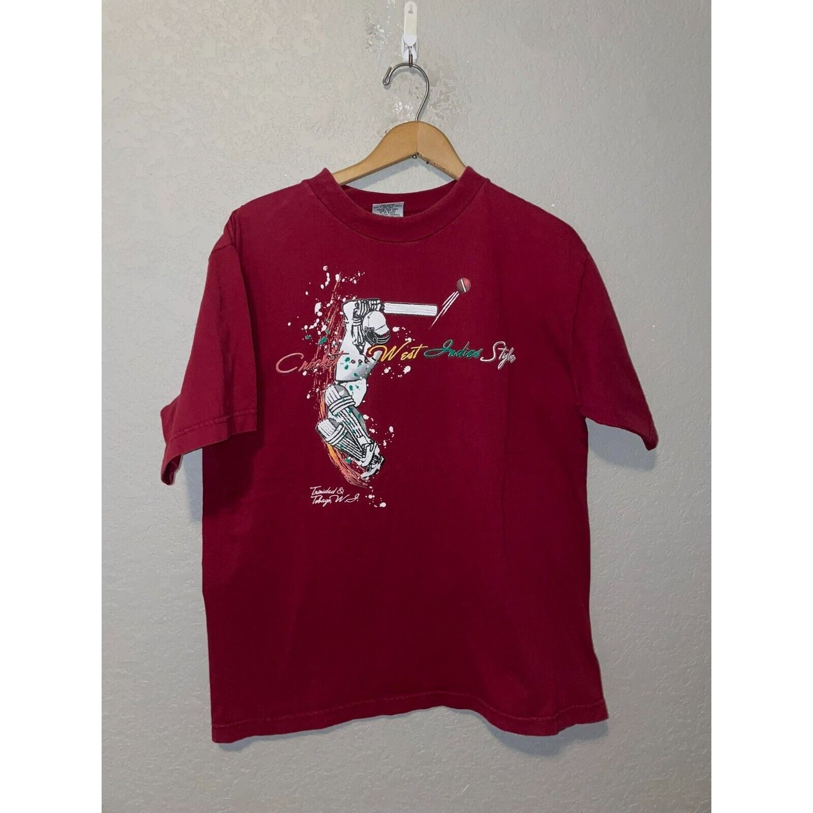 Vintage Vintage Cricket Shirt West Indies Style Trinidad Tobago 90s Size US L / EU 52-54 / 3 - 1 Thumbnail