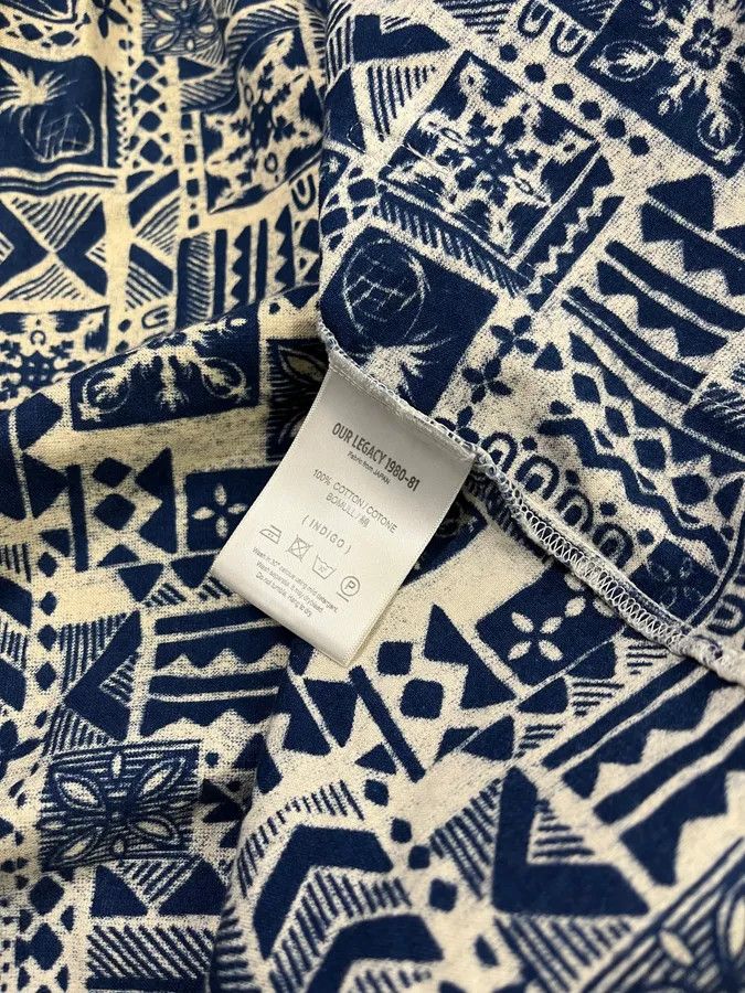 Designer × Our Legacy × Vintage SS2010 Our Legacy Modern White & Blue Shirt Size US S / EU 44-46 / 1 - 8 Thumbnail