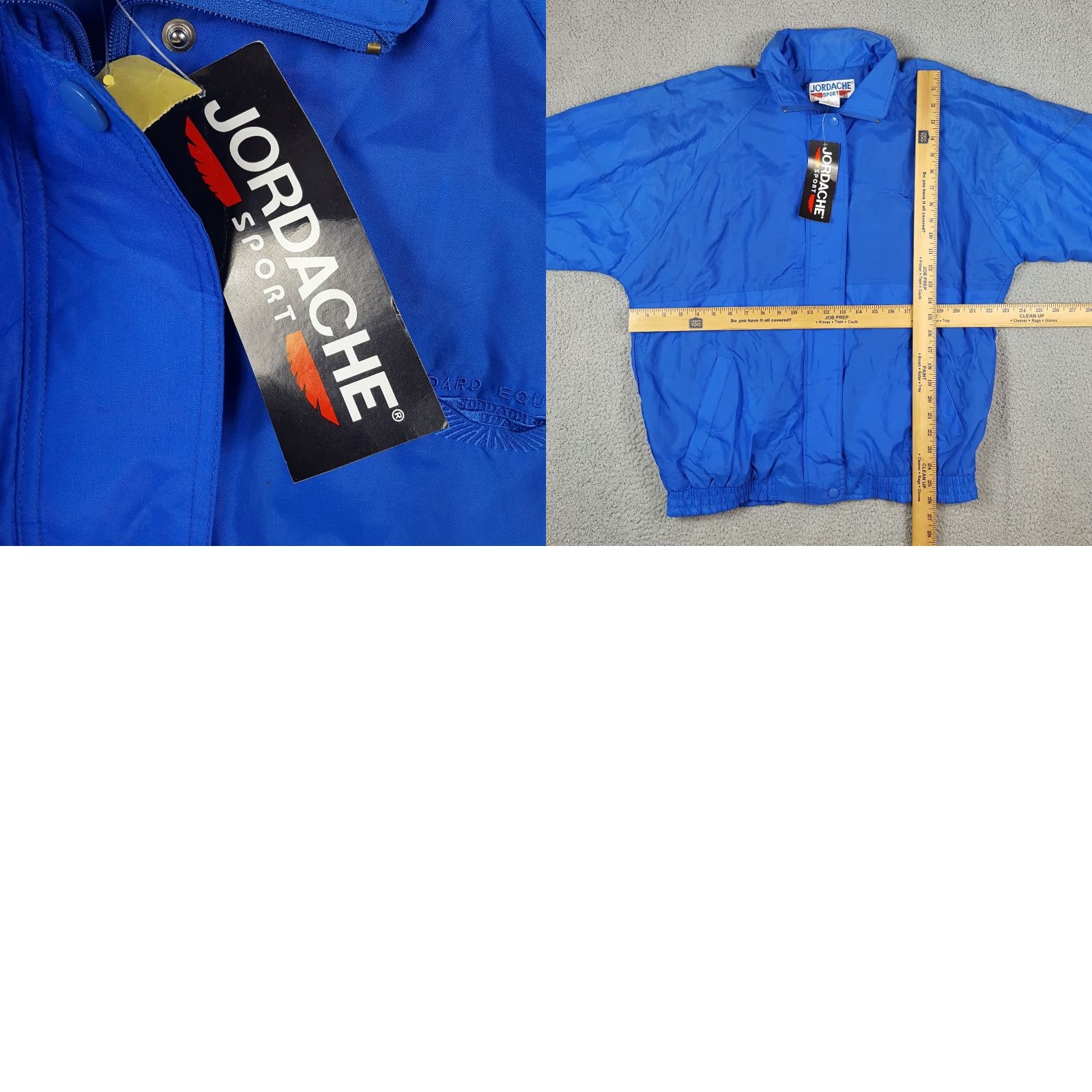 Jordache Vintage Jordache Windbreaker Jacket Women M Blue 80s 90s Track Suit Top Retro Outerwear Size M / US 6-8 / IT 42-44 - 8 Thumbnail
