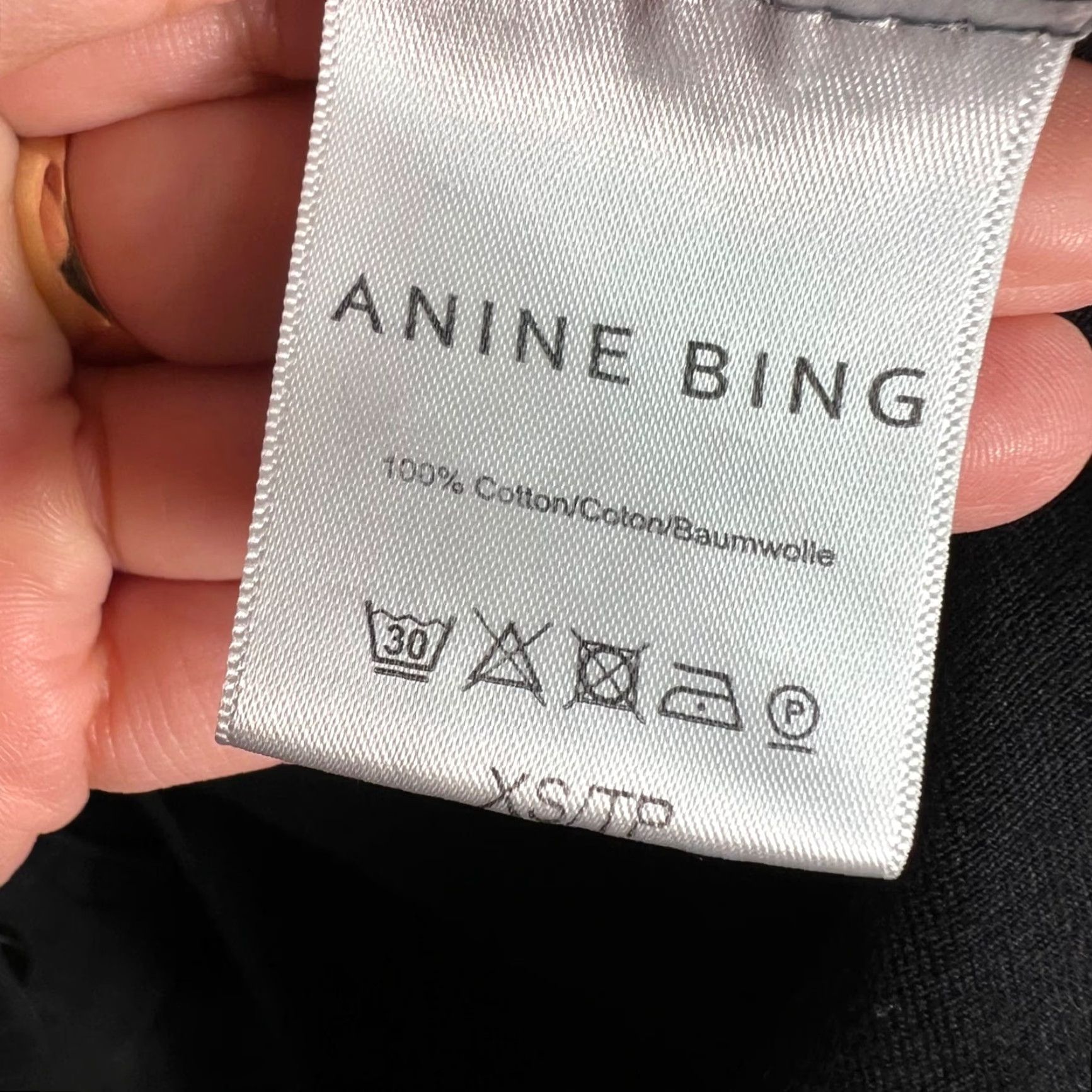 Anine Bing ANINE BING Jacket Womens Size XS Black Utility Military 100% Cotton Button Long Sleeve Casual Military Jacket Womens XS Black ANINE BING Size XS / US 0-2 / IT 36-38 - 4 Thumbnail