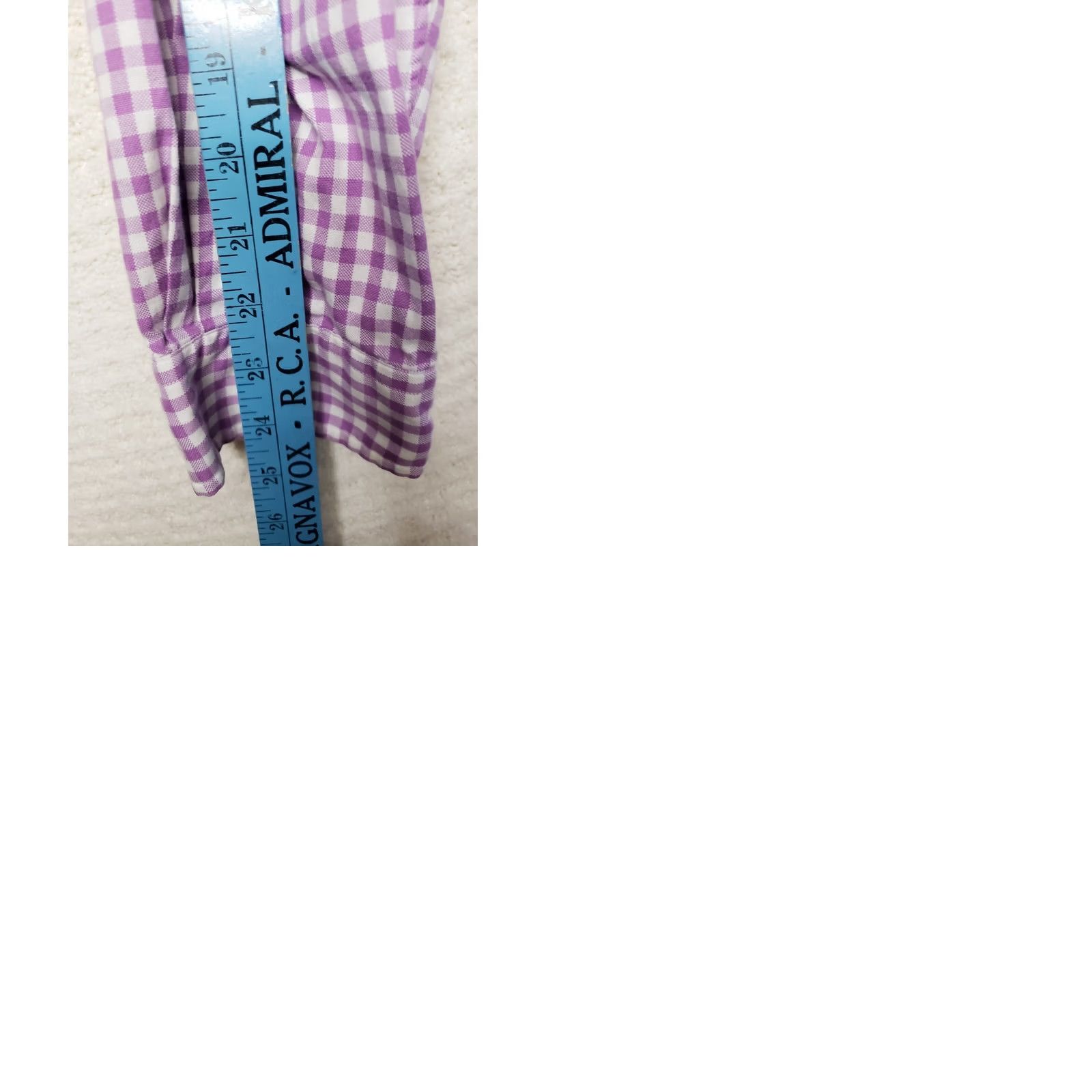 Polo Ralph Lauren Ralph Lauren Button Down Shirt Men's 16.5/34-35 L. S. White Purple Check Shirt Size US L / EU 52-54 / 3 - 9 Thumbnail