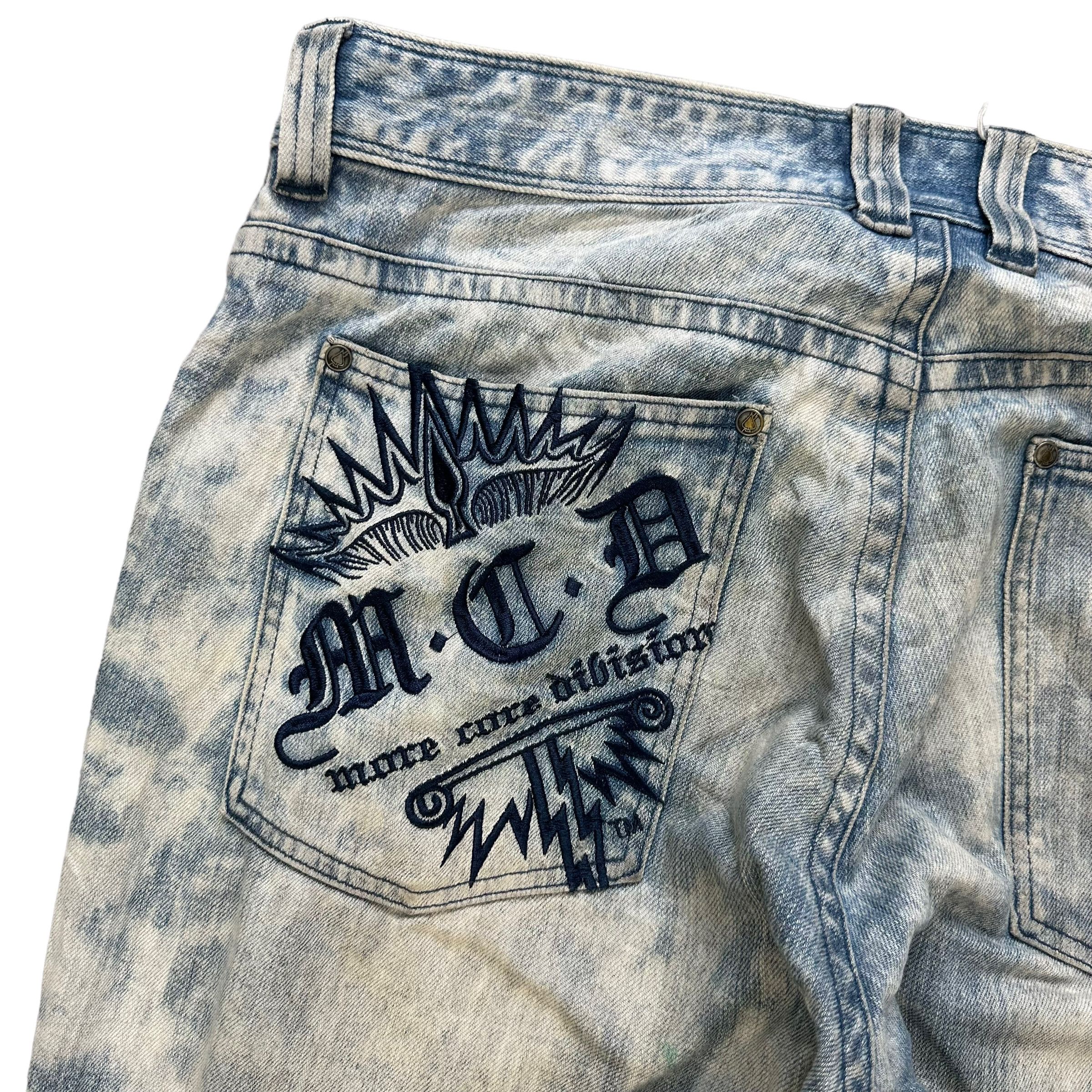 Japanese Brand MORE CORE DIVISION M.C.D WASHED DENIM PANTS #8508-012 Size US 37 - 14 Thumbnail