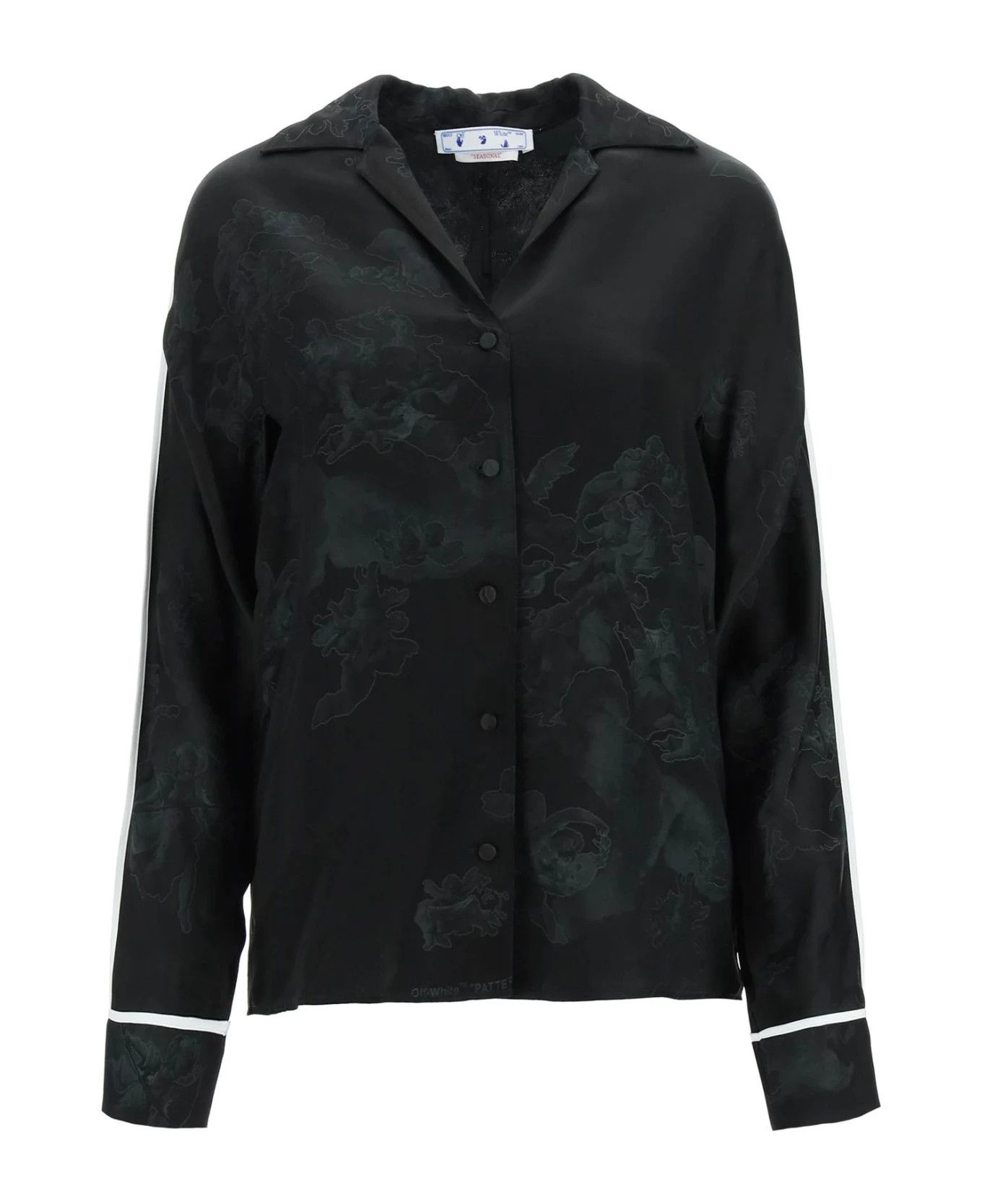 Off-White o1y1225 Solid Color Shirt in Black/White Size XS / US 0-2 / IT 36-38 - 1 Thumbnail