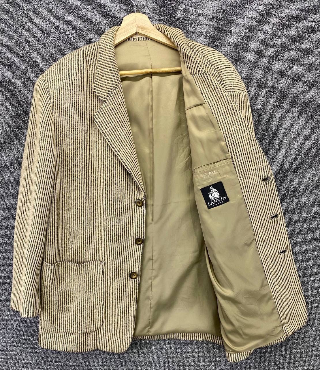 Lanvin Vintage Lanvin Paris Corduroy Coat Jacket Size US L / EU 52-54 / 3 - 6 Thumbnail
