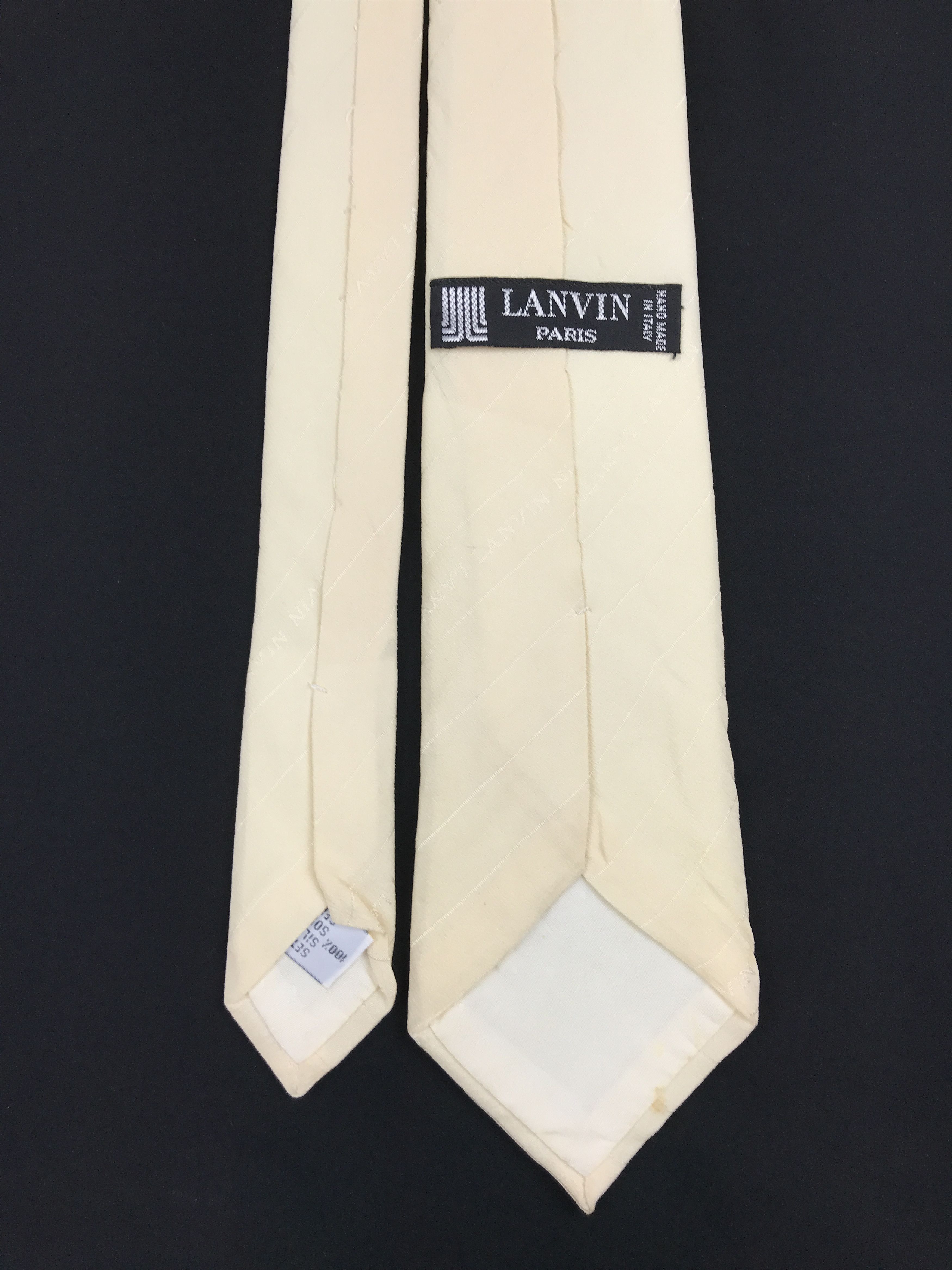 Lanvin × Vintage Vintage Lanvin Silk Necktie Size ONE SIZE - 4 Thumbnail