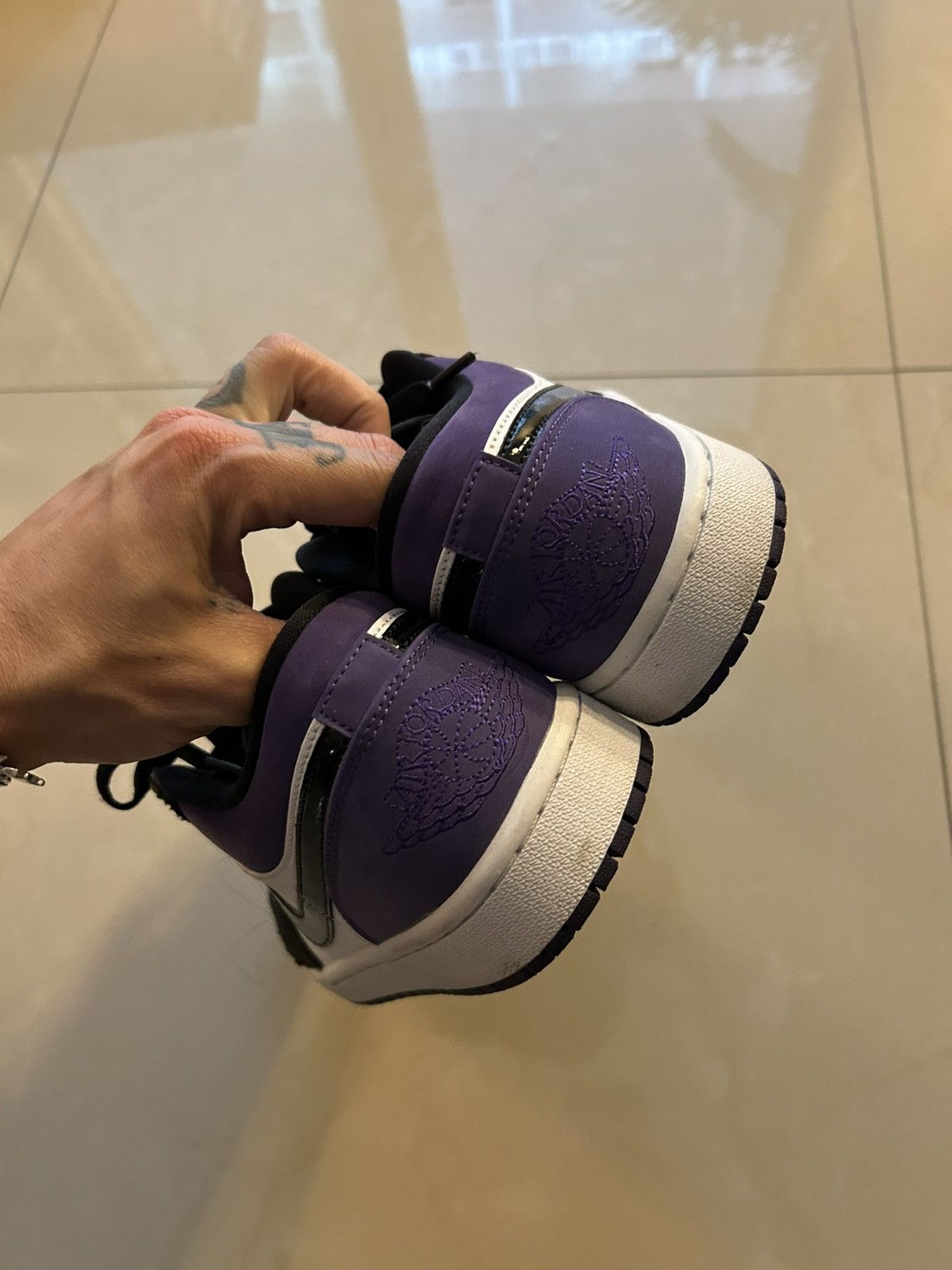 Jordan Brand Jordan 1 Court Purple lows Size US 9 / EU 42 - 4 Thumbnail
