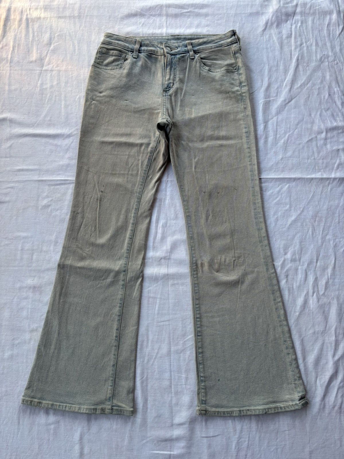 If Six Was Nine Vintage GU Super Flared Jeans Lgb IfSixWasNine Style Size US 30 / EU 46 - 8 Thumbnail