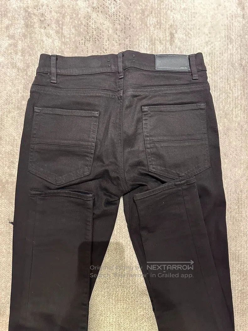 Amiri Amiri Black Crystal Destroy Jean. Size US 31 - 3 Thumbnail