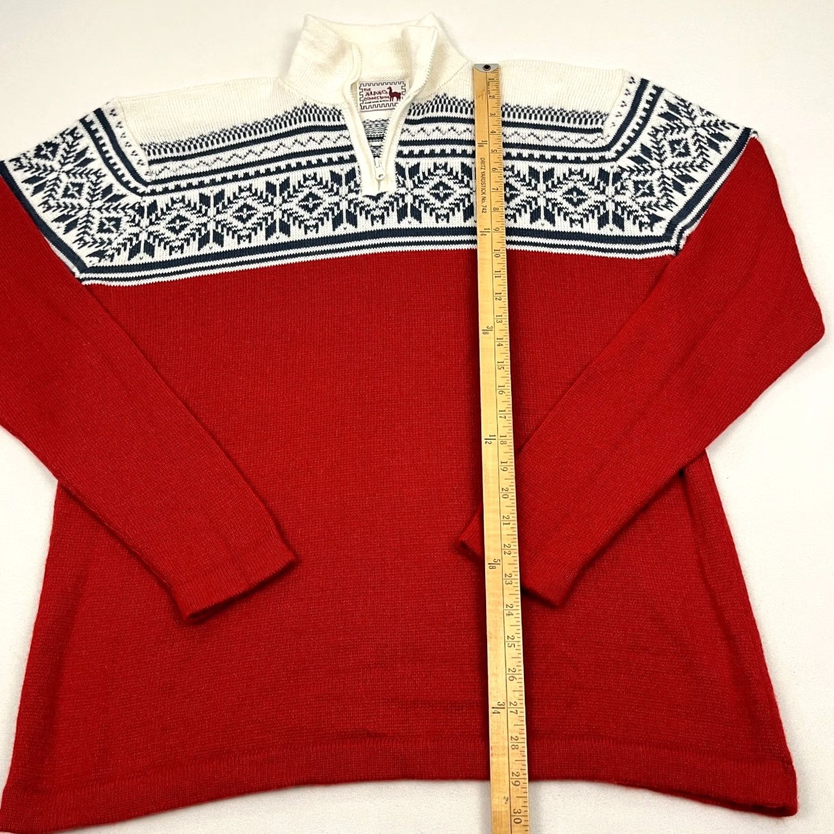 Vintage The Alpaca Connection Sweater Mens 2XL Nordic Fair Isle Quarter Zip Preppy Size US XXL / EU 58 / 5 - 3 Thumbnail