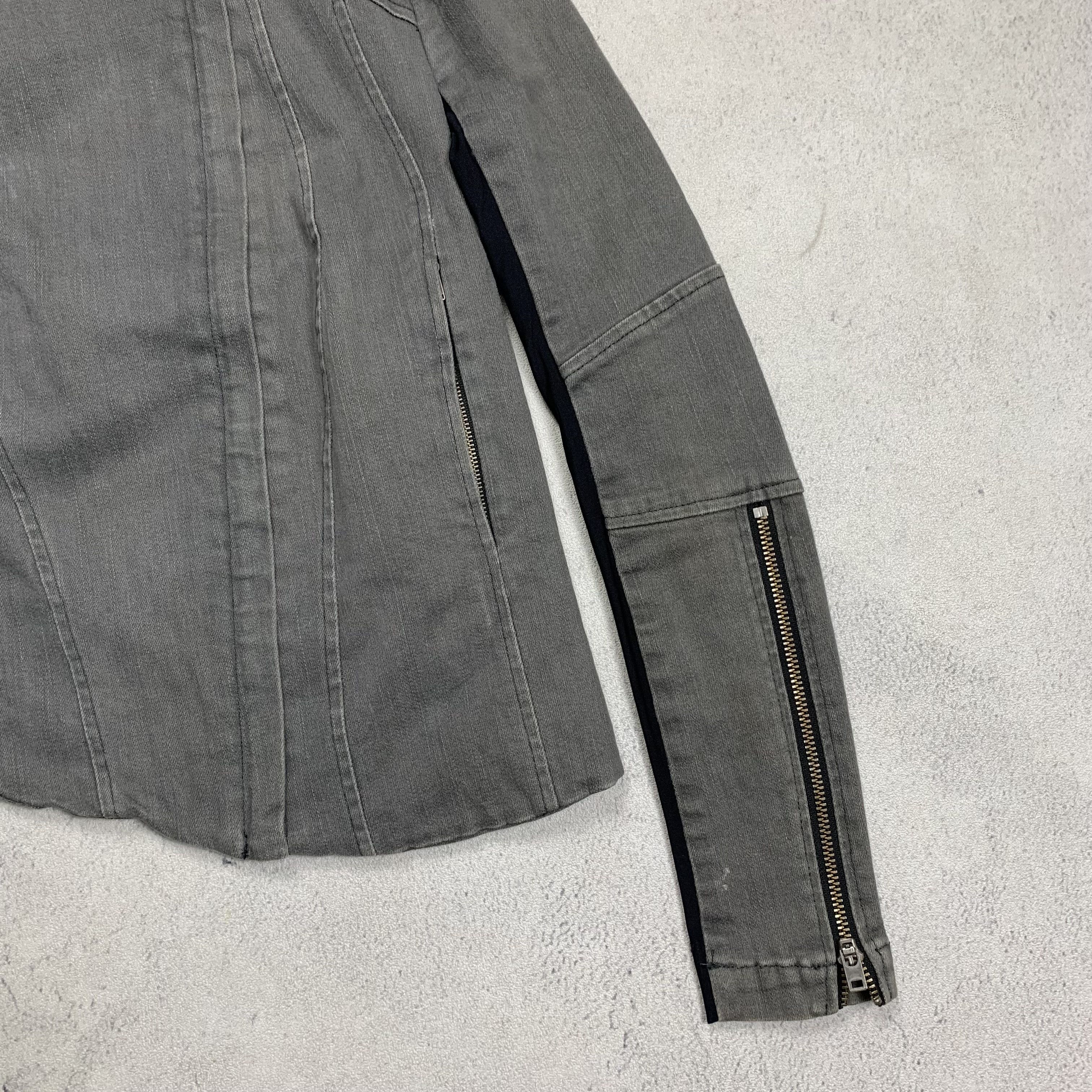 Helmut Lang Helmut Lang Asymmetrical Biker Jacket Size S / US 4 / IT 40 - 4 Thumbnail