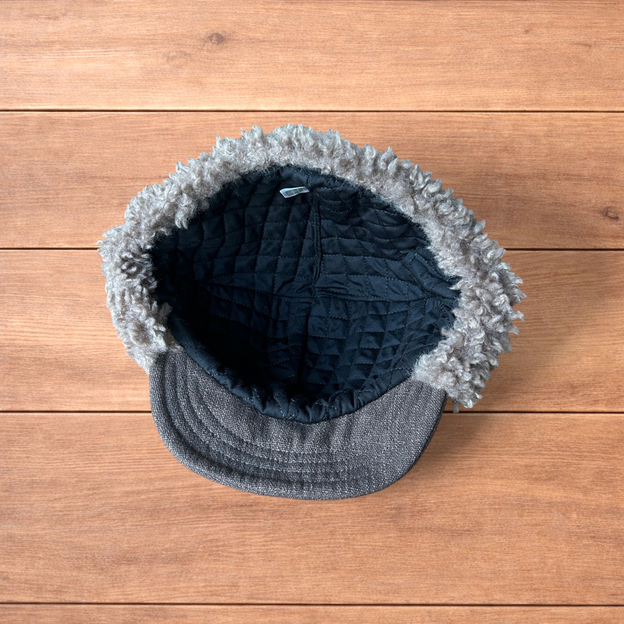 Japanese Brand Fluffy Woolen padded trapper deer stalker hat cap in brown. Size ONE SIZE - 11 Thumbnail