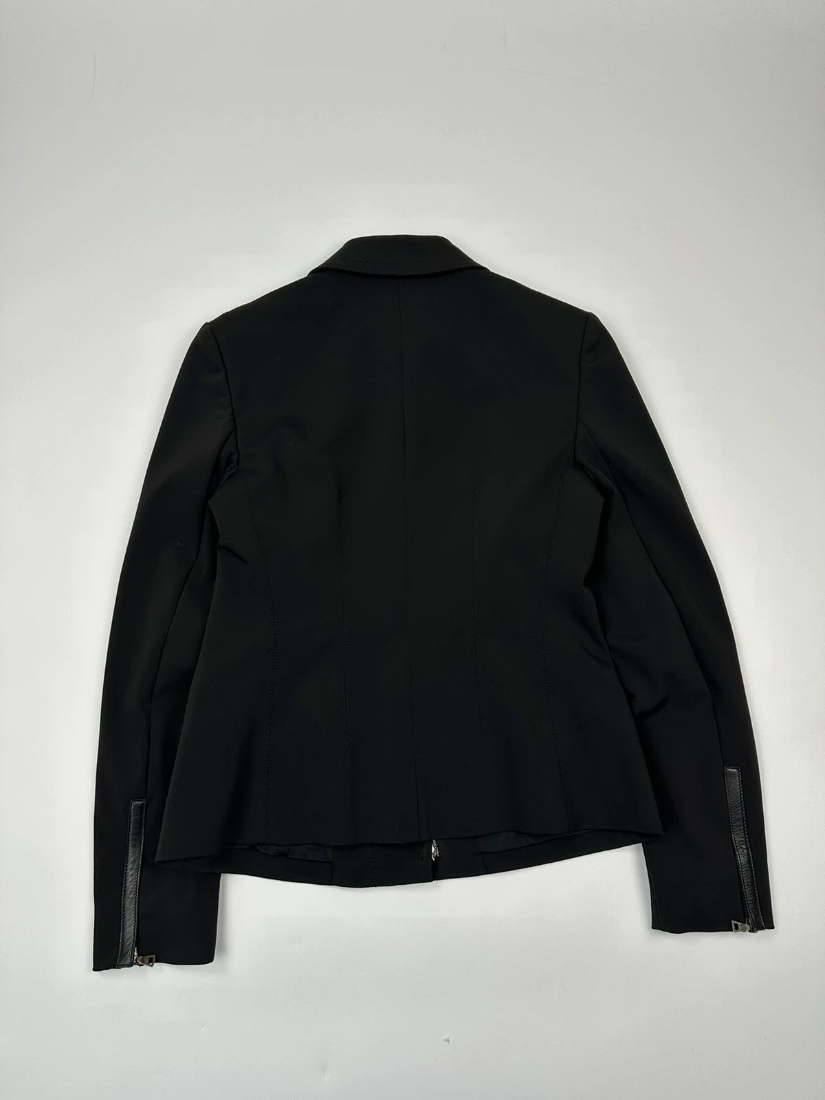 Prada Prada Milano FW2003 Black Blazer Shirt Jacket Elegant Size L / US 10 / IT 46 - 10 Thumbnail