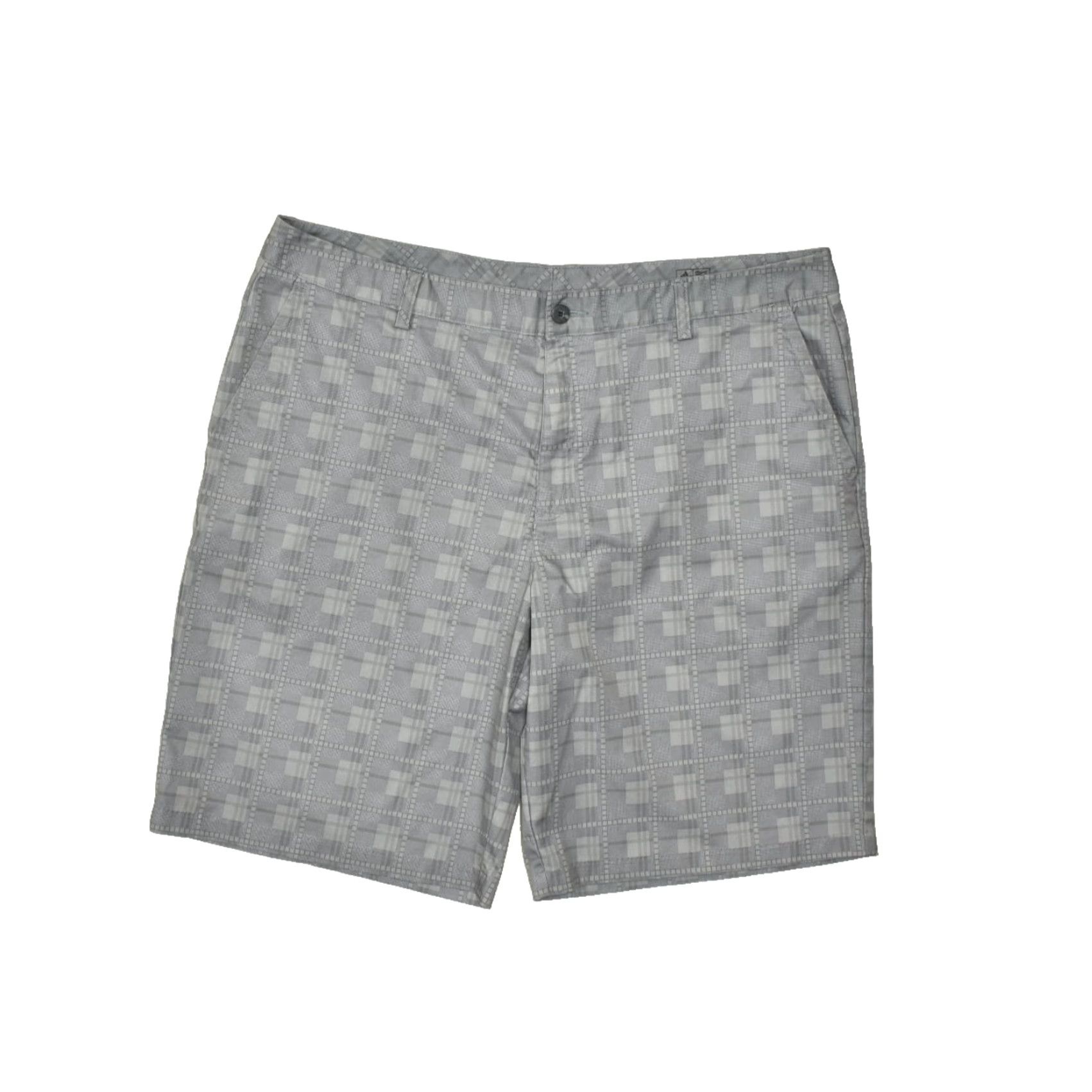 Adidas Adidas ClimaLite Men Gray Plaid Golf Chino Shorts Regular Size 40 Polyester Size US 40 / EU 56 - 2 Thumbnail