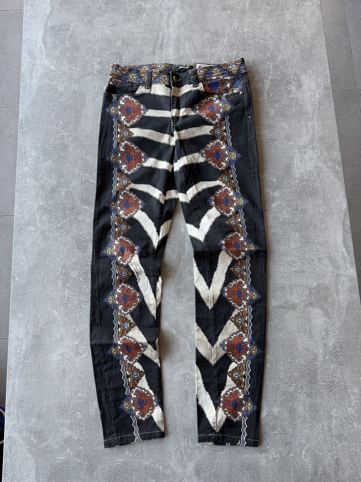 Just Cavalli Just cavalli overprint jeans skinny size 30 Size 30" / US 8 / IT 44 - 1 Thumbnail