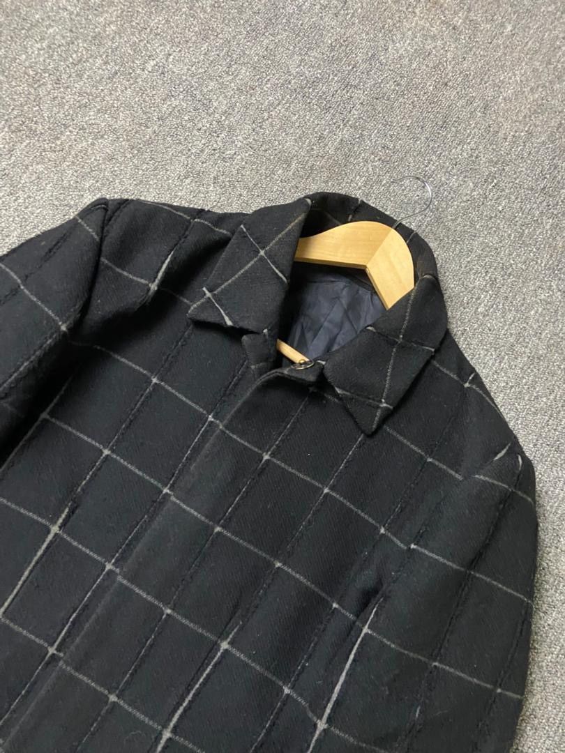 ABAHOUSE ABAHOUSE Brand Wool Blend Checkered Pattern Coat (183) Size US XS / EU 42 / 0 - 12 Thumbnail