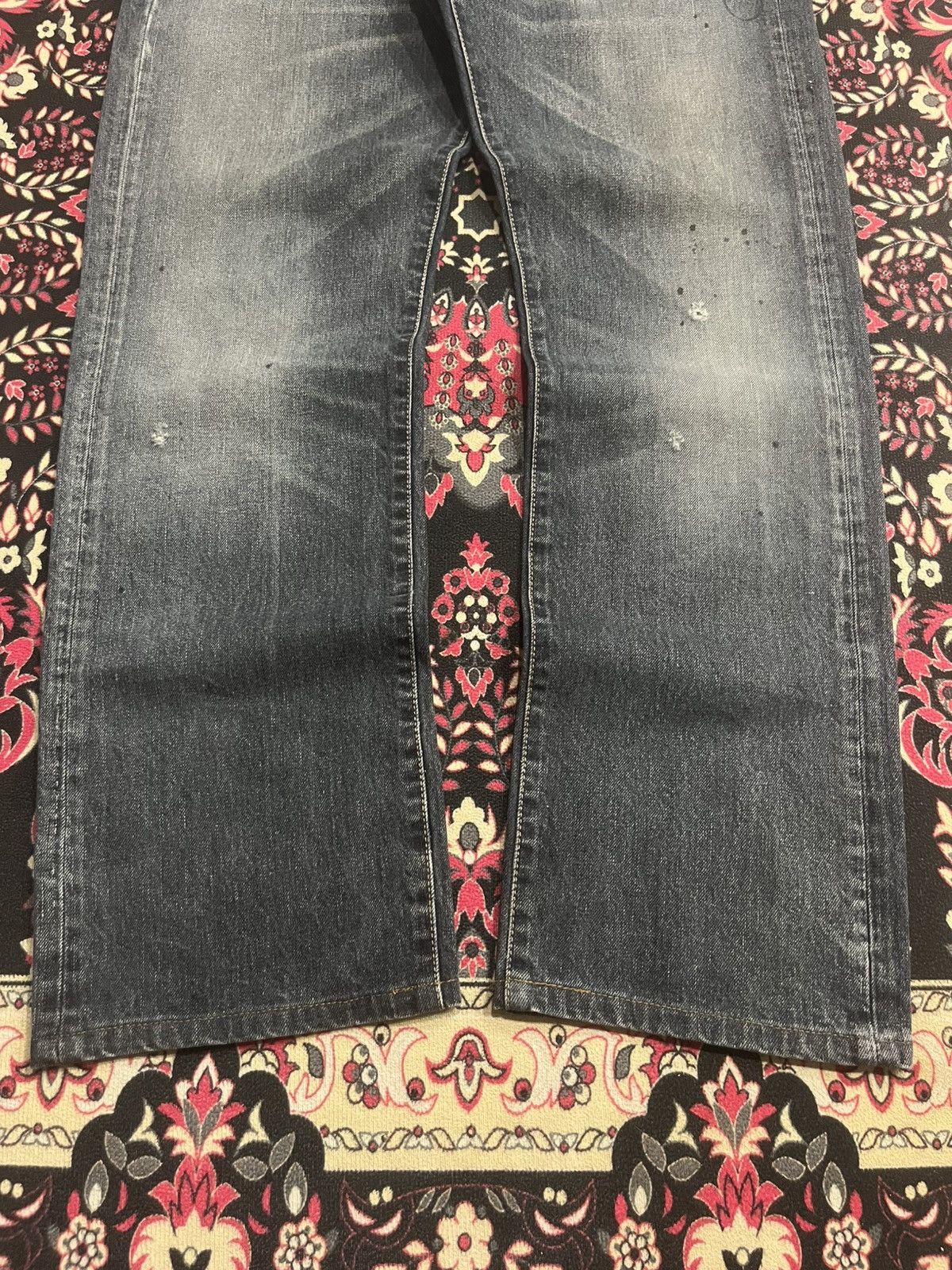 Japanese Brand Vintage Japanese Brand And Rica Sulphur Washed Whisker Jeans Size US 34 / EU 50 - 9 Thumbnail