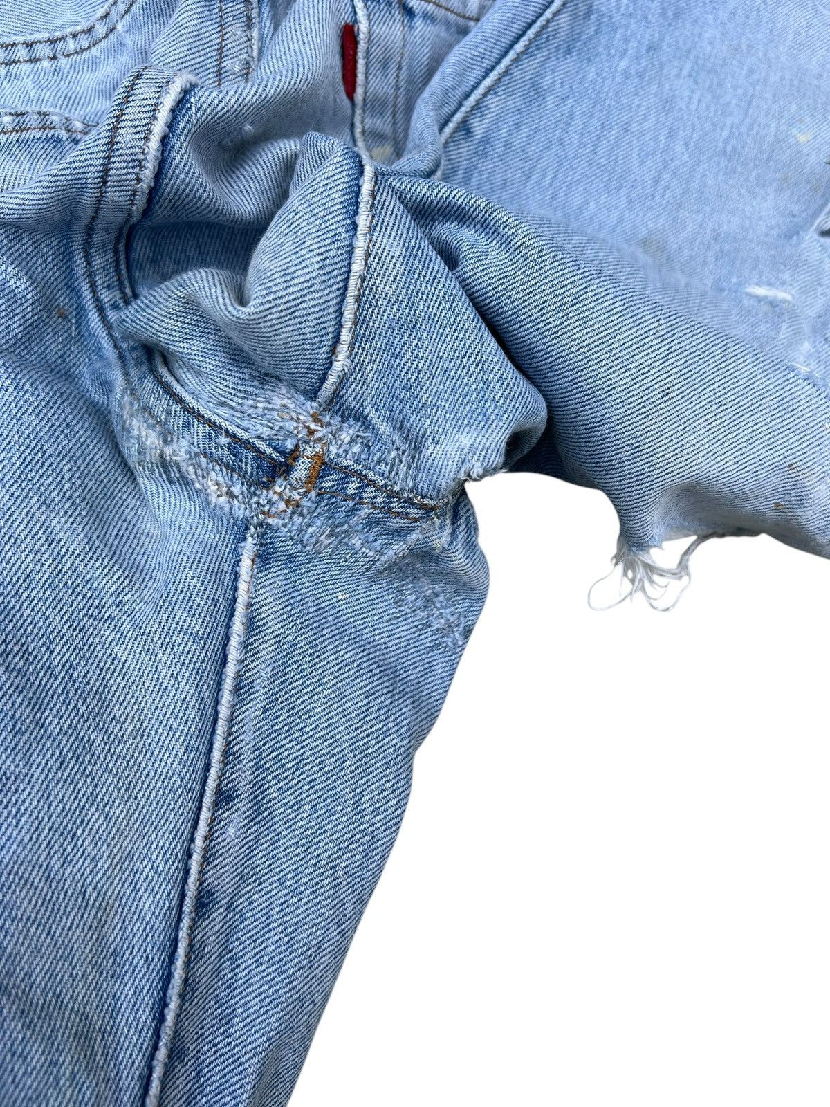Levi's Trashed Vintage 80s Levi’s 501 Redline Selvedge Denim Jeans Size US 32 / EU 48 - 22 Thumbnail
