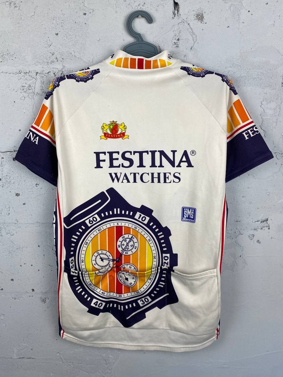 Vintage Santini Italy Vintage Cycling Jersey Cycle Shirt Retro Size US XXL / EU 58 / 5 - 10 Thumbnail