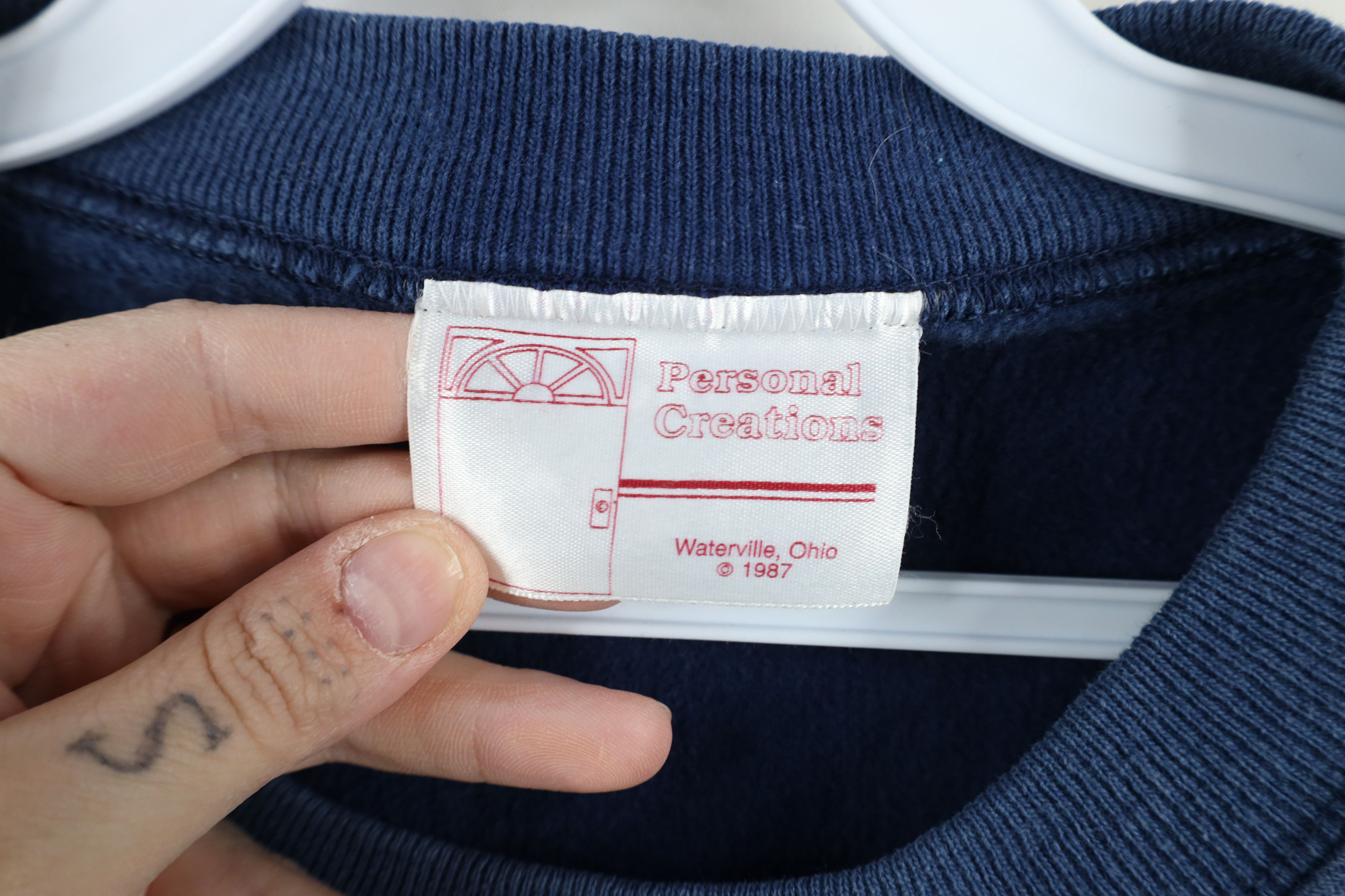 Vintage Vintage 90s Streetwear Diamond Crewneck Sweatshirt USA Size US L / EU 52-54 / 3 - 8 Thumbnail