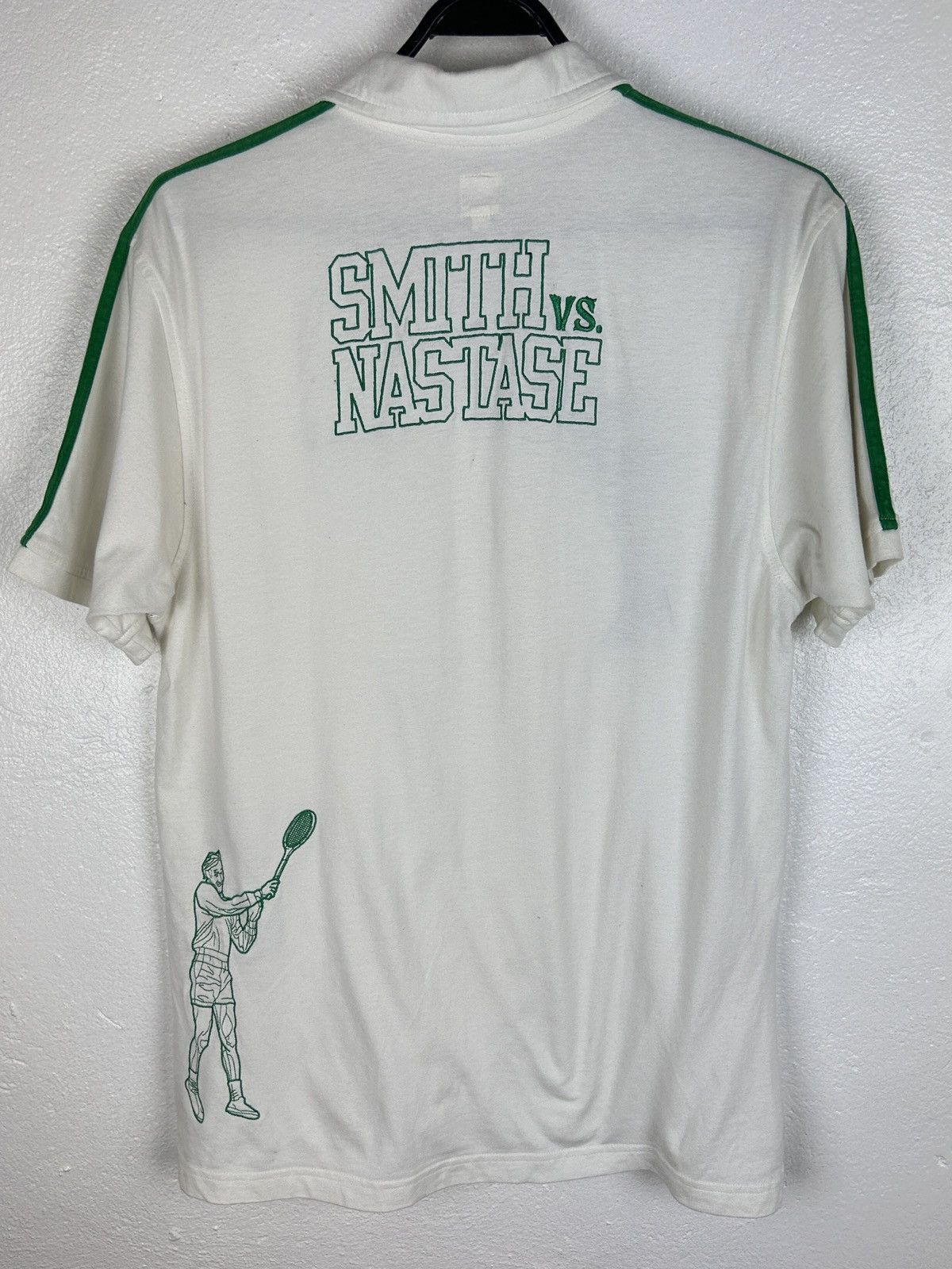 Adidas Vintage Adidas Stan Smith vs Nastase Embroidery Polo Size US S / EU 44-46 / 1 - 7 Thumbnail