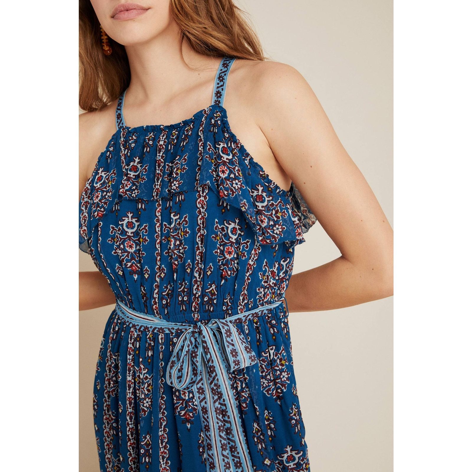 Anthropologie New Anthropologie Sasha Ruffled Tiered Maxi Dress $198 SMALL Size S / US 4 / IT 40 - 2 Thumbnail