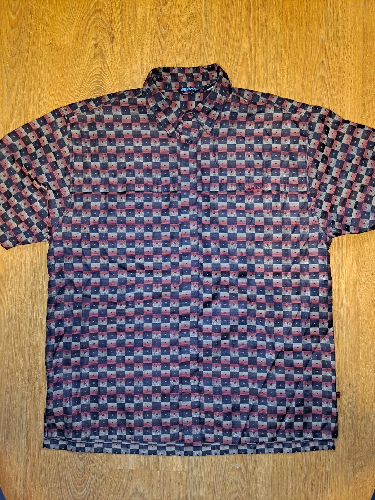 Mecca Y2K Baggy Mecca Button Up Shirt Mens XL Multicolor Geometric Size US XL / EU 56 / 4 - 1 Thumbnail