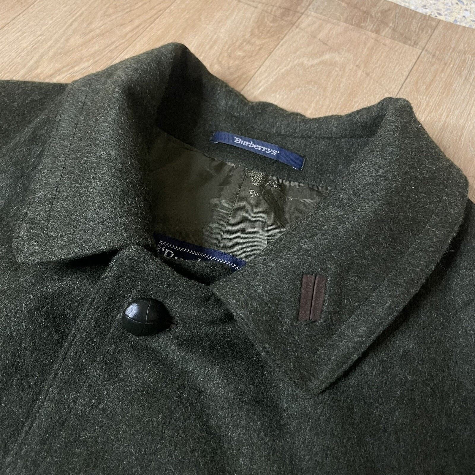 Burberry Burberry Trench Coat jacket ALPACA VIRGIN WOOL green olive Size US XL / EU 56 / 4 - 9 Thumbnail