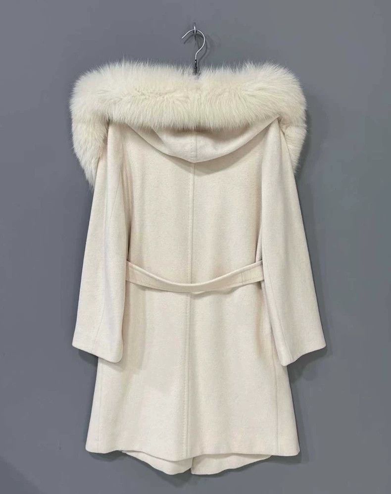 Max Mara Max Mara Long Fur Collar Bathrobe Coat Size M / US 6-8 / IT 42-44 - 3 Thumbnail