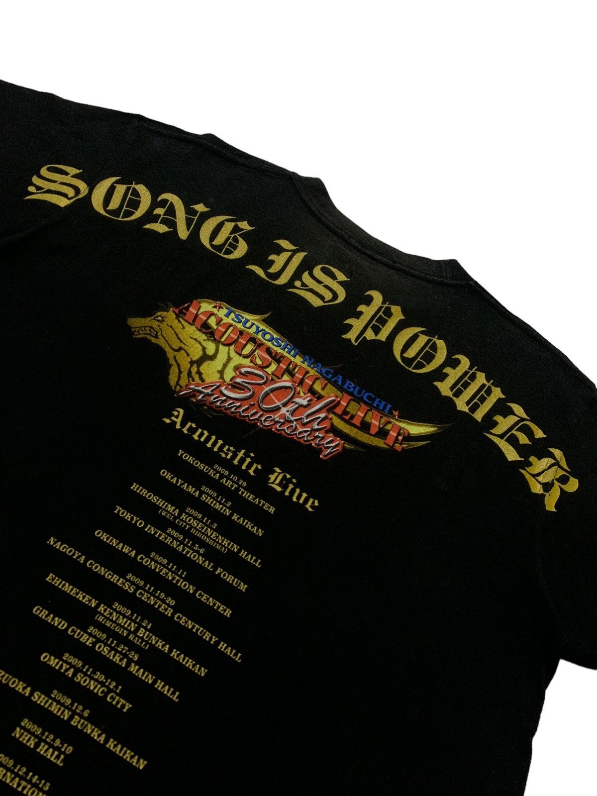 Japanese Brand Vintage Y2K Song Is Power Japan Band Tour Tee Size US M / EU 48-50 / 2 - 6 Thumbnail
