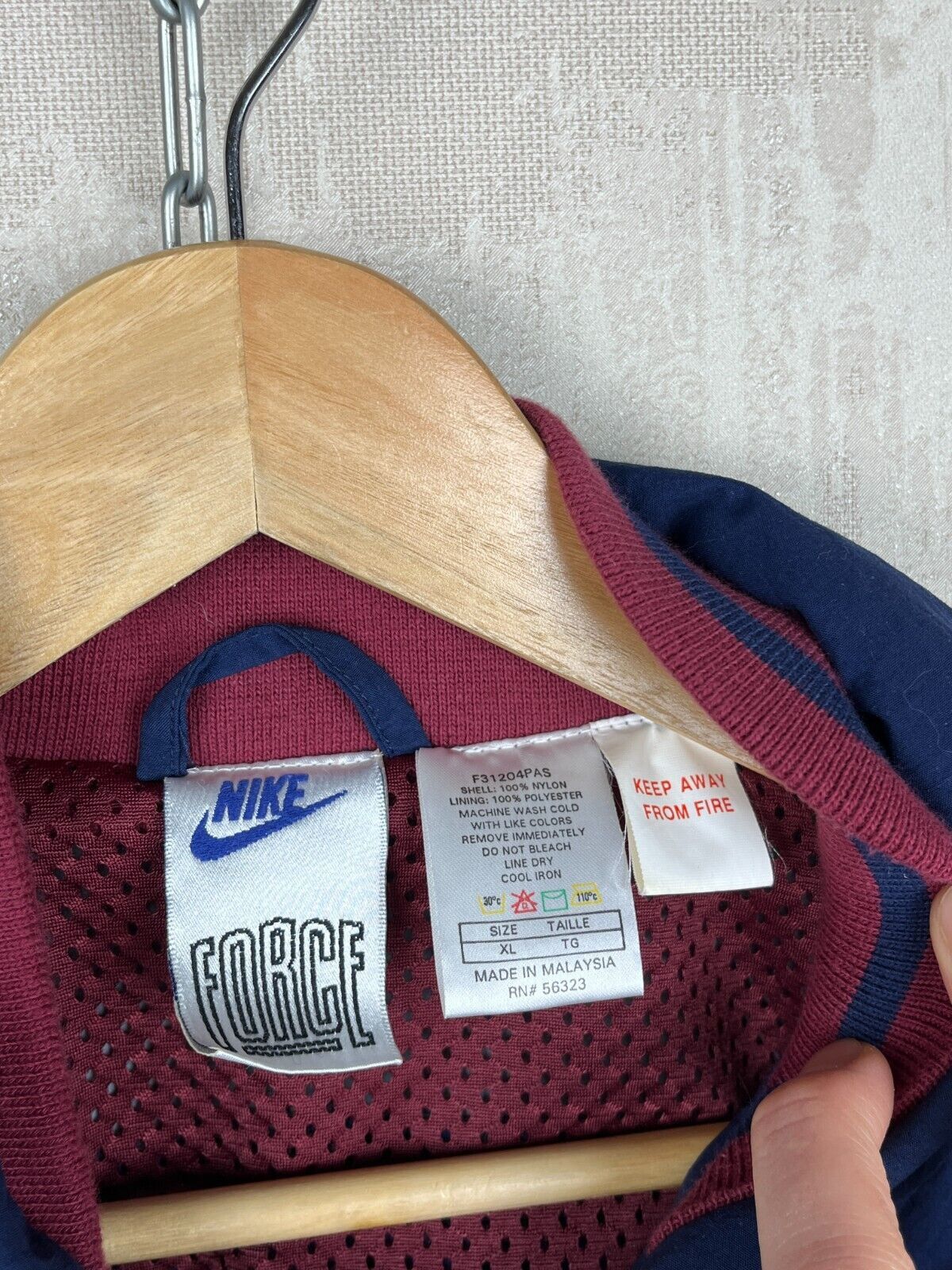 Nike 90's Nike Force Basketball Vintage Jacket Oversized Snap Size US XL / EU 56 / 4 - 11 Thumbnail