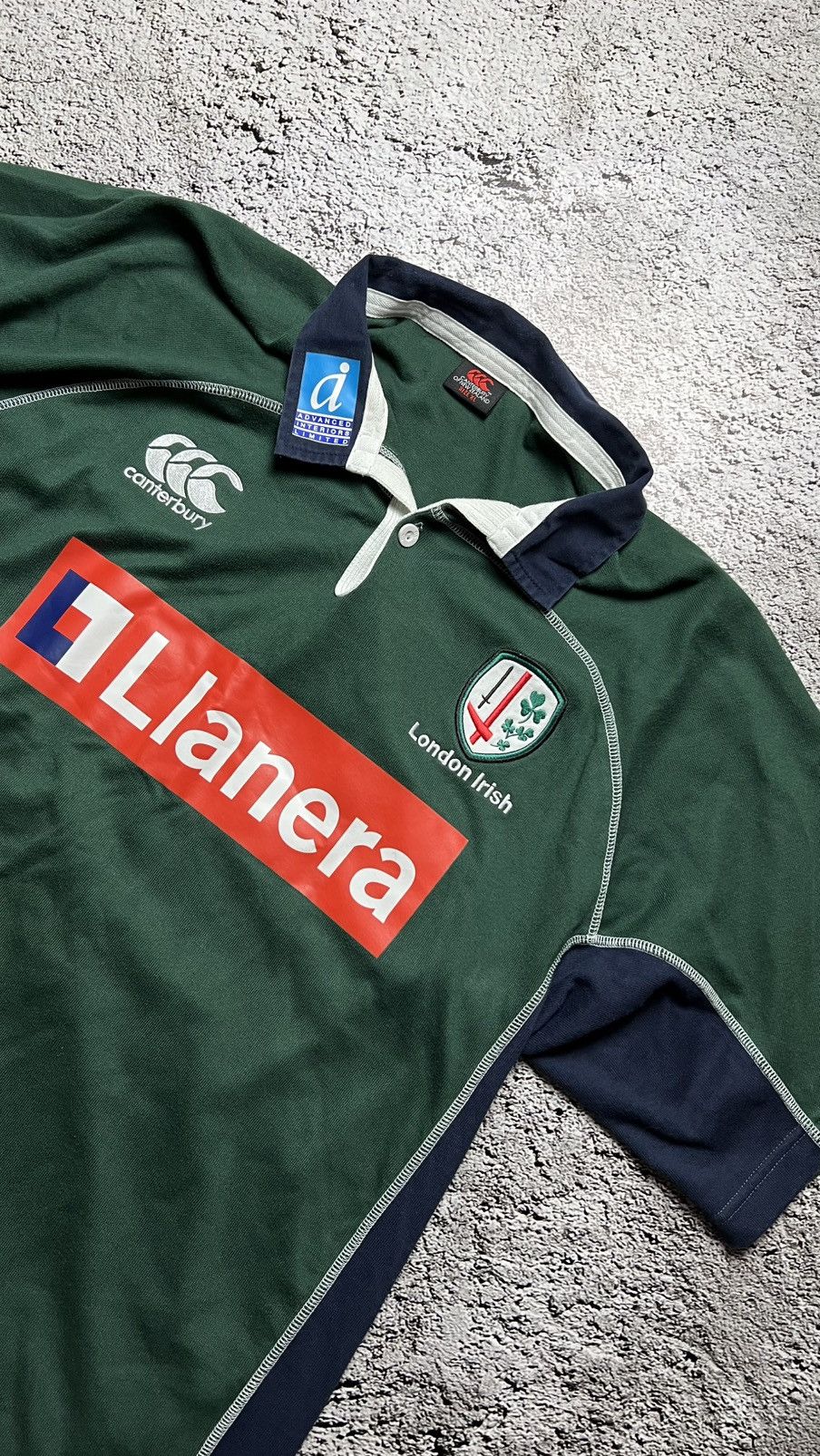 Canterbury of New Zealand Early 00’s Y2K London Irish vintage rugby shirt Canterbury Size US XL / EU 56 / 4 - 2 Thumbnail