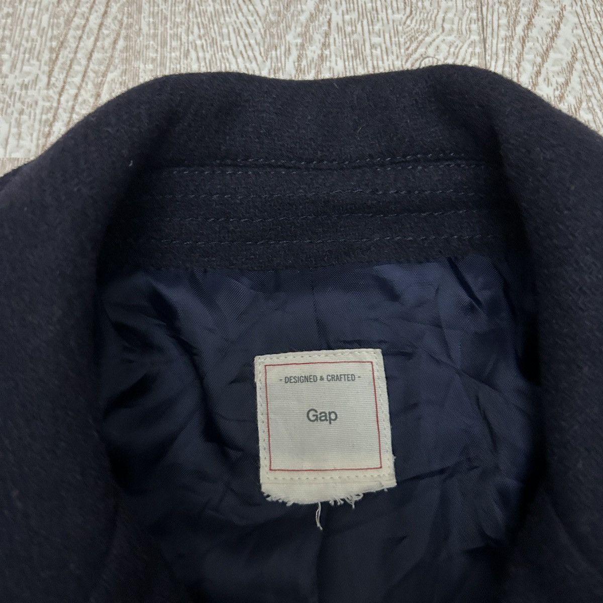 Gap × Vintage Gap Jacket Navy wool biker jacket. Zipped Size XS / US 0-2 / IT 36-38 - 5 Thumbnail