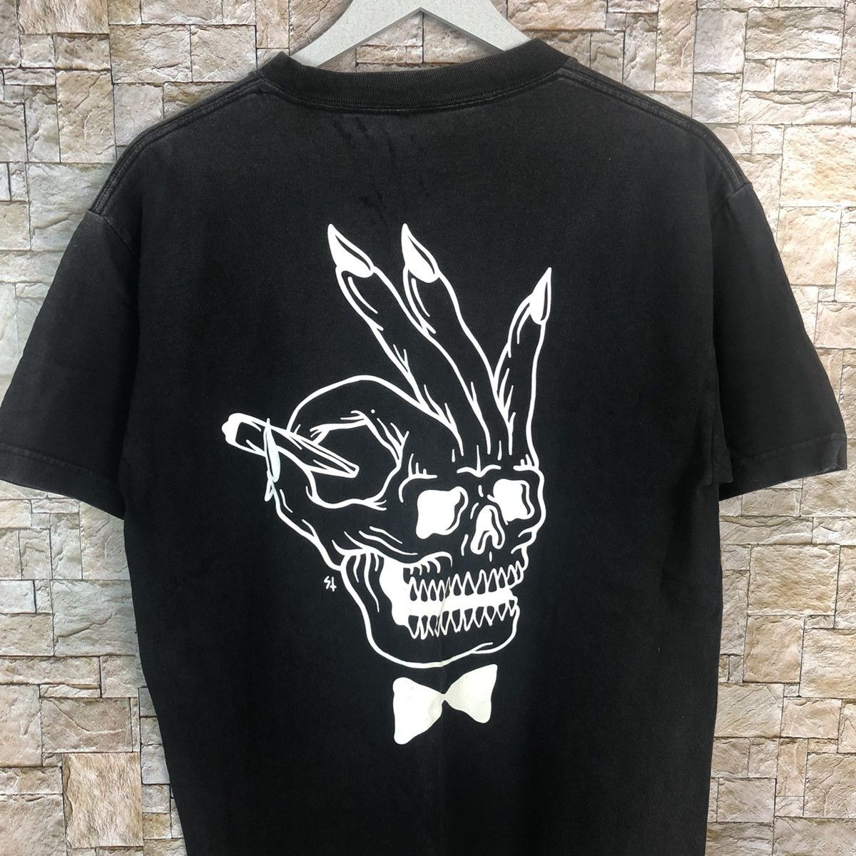 Lurking Class Lurking Class Skulls faded Black T-Shirt #A70 Size US S / EU 44-46 / 1 - 2 Thumbnail