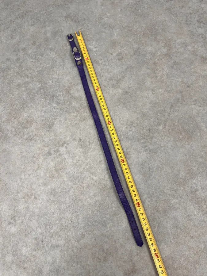 Balenciaga Balenciaga City Studded Purple Leather Bracelet Size ONE SIZE - 7 Thumbnail