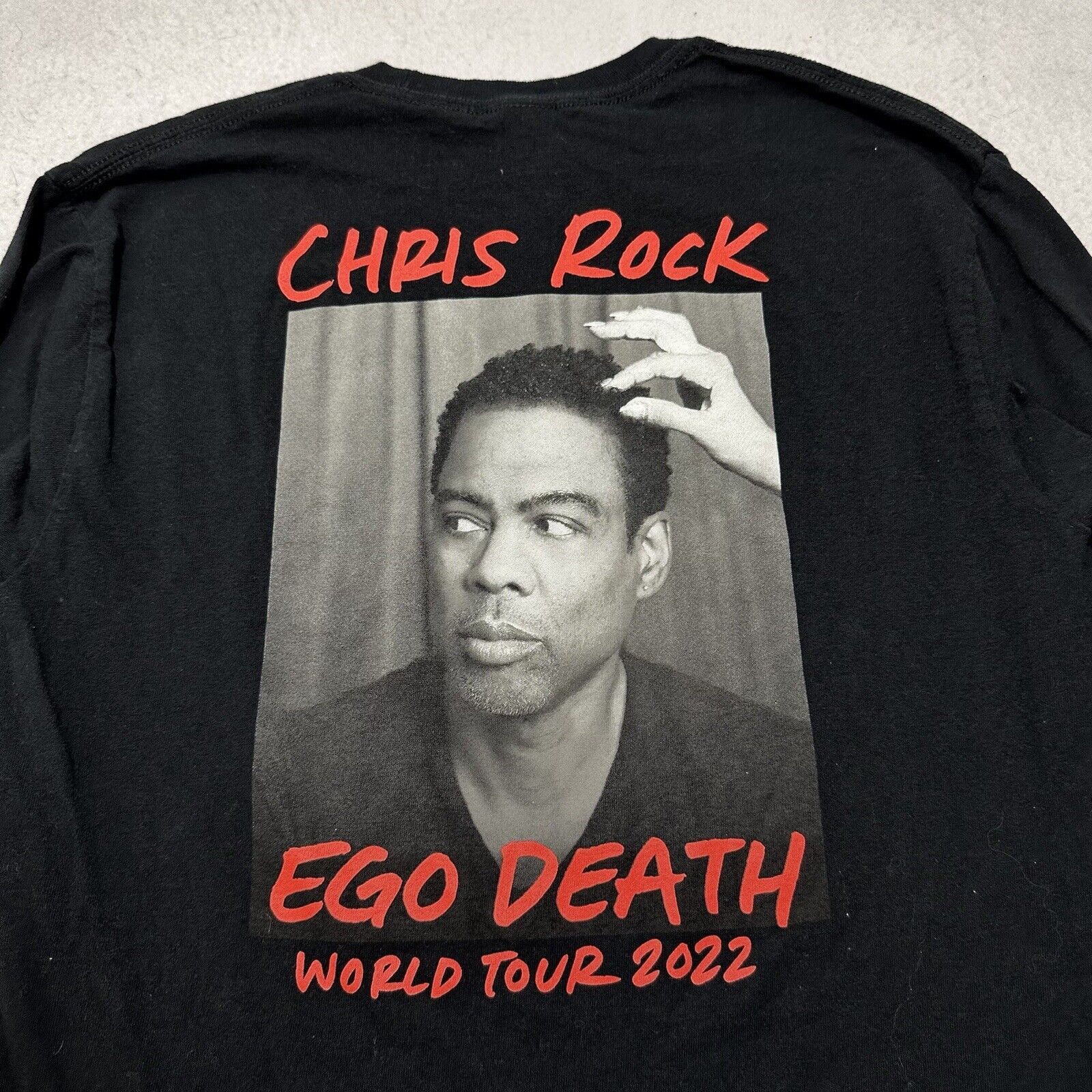 Gildan Chris Rock Ego Death 2022 World Tour Medium Graphic T Shirt Size US M / EU 48-50 / 2 - 2 Thumbnail