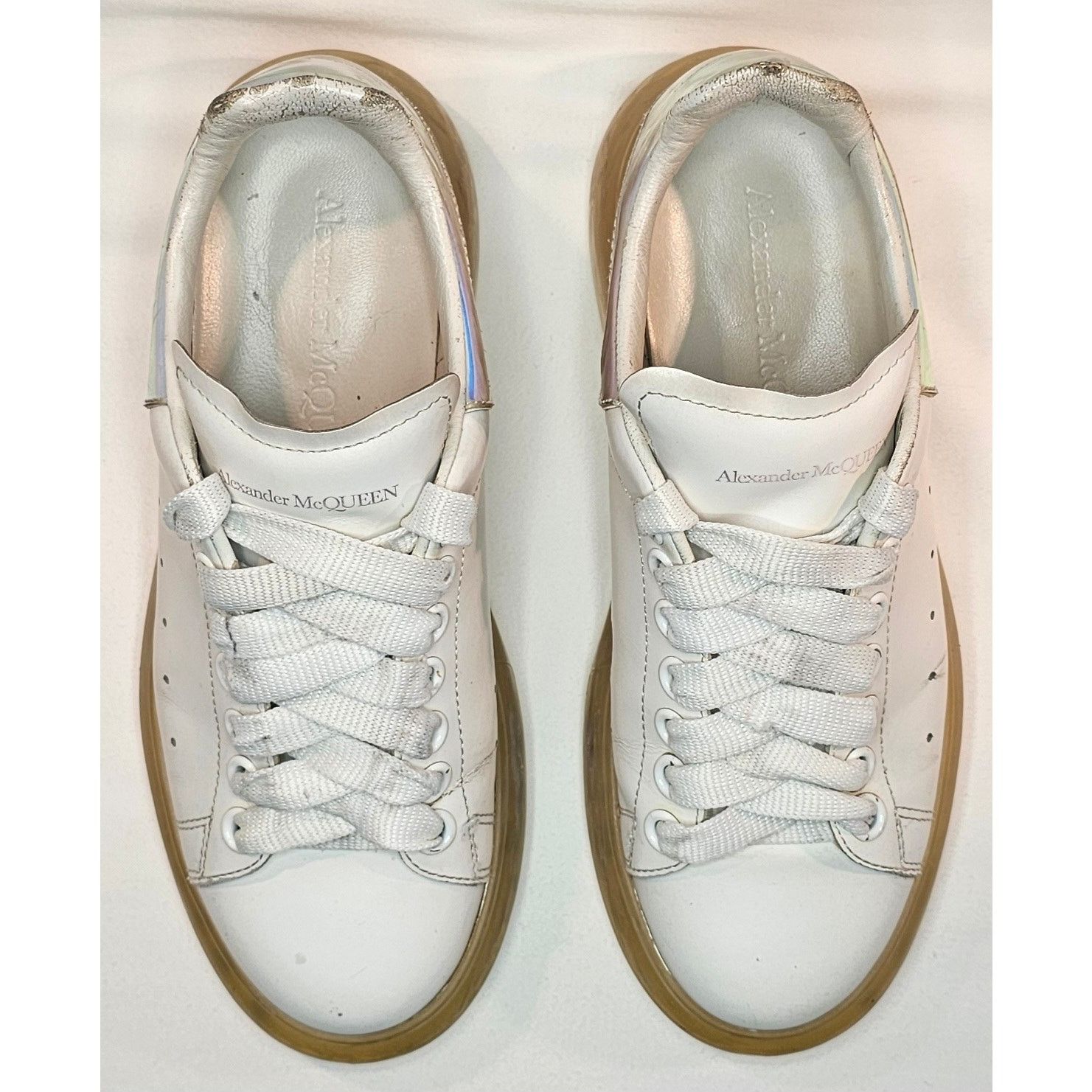 Alexander McQueen Alexander McQueen Oversized Sneaker “White Multi” Size US 6.5 / IT 36.5 - 6 Thumbnail