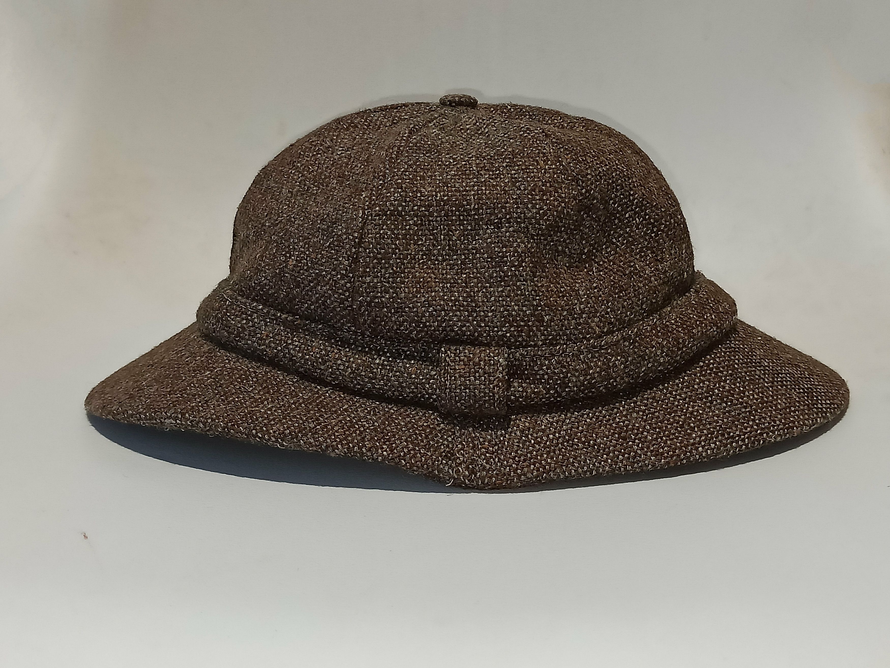 Barbour × Vintage Barbour Wool Tweed Hat 70s Size ONE SIZE - 2 Thumbnail