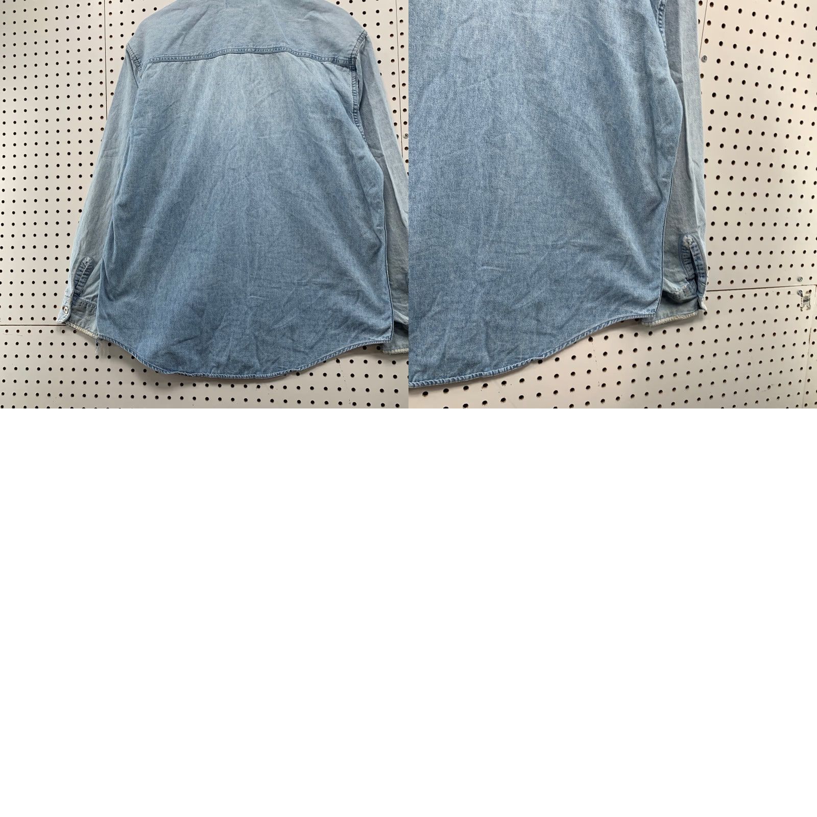 Harley Davidson VINTAGE Harley-Davidson Denim Button Shirt Mens Large Distressed Pocket Biker Size US L / EU 52-54 / 3 - 9 Thumbnail