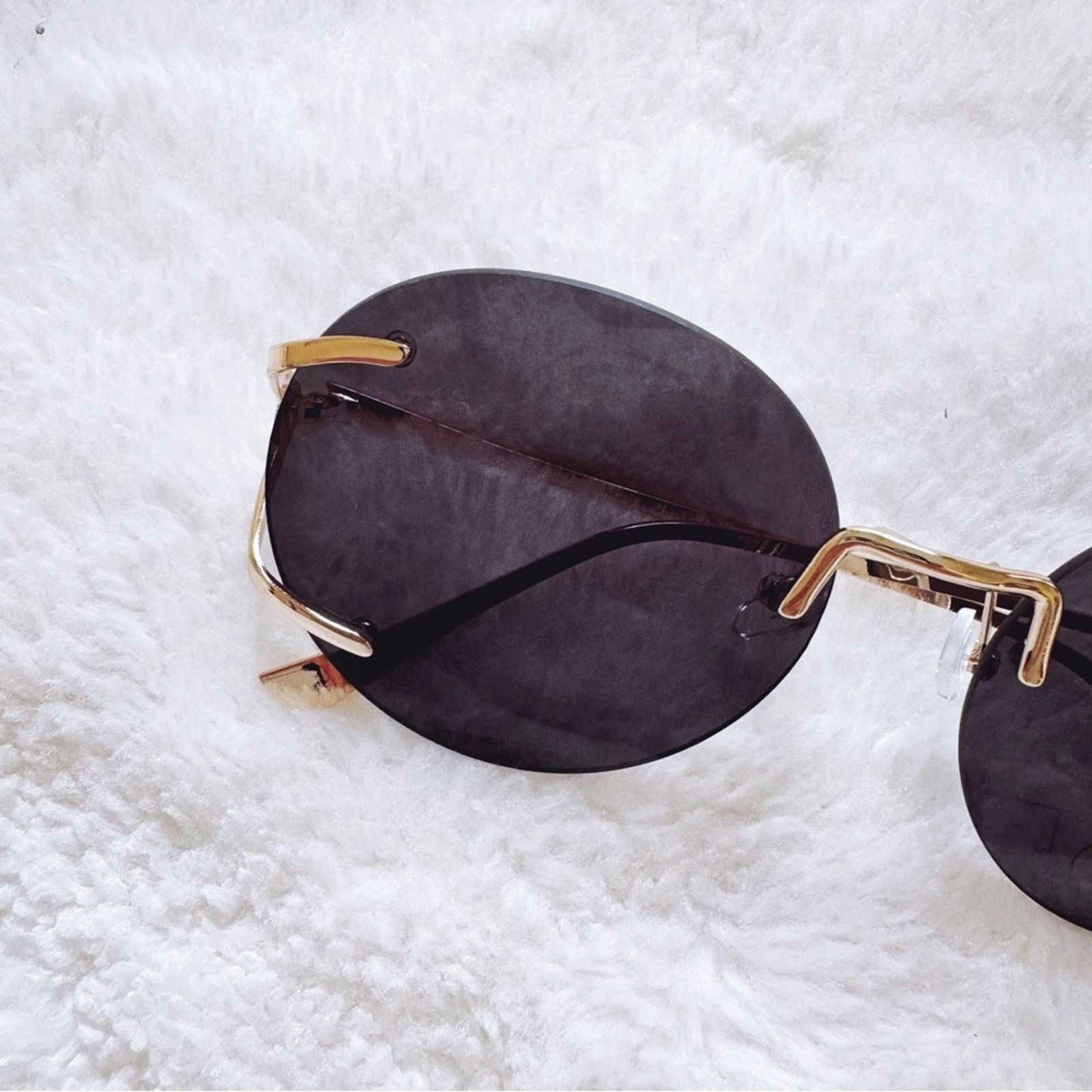 Other Ruth Black Round Metal Sunglasses Size ONE SIZE - 2 Thumbnail
