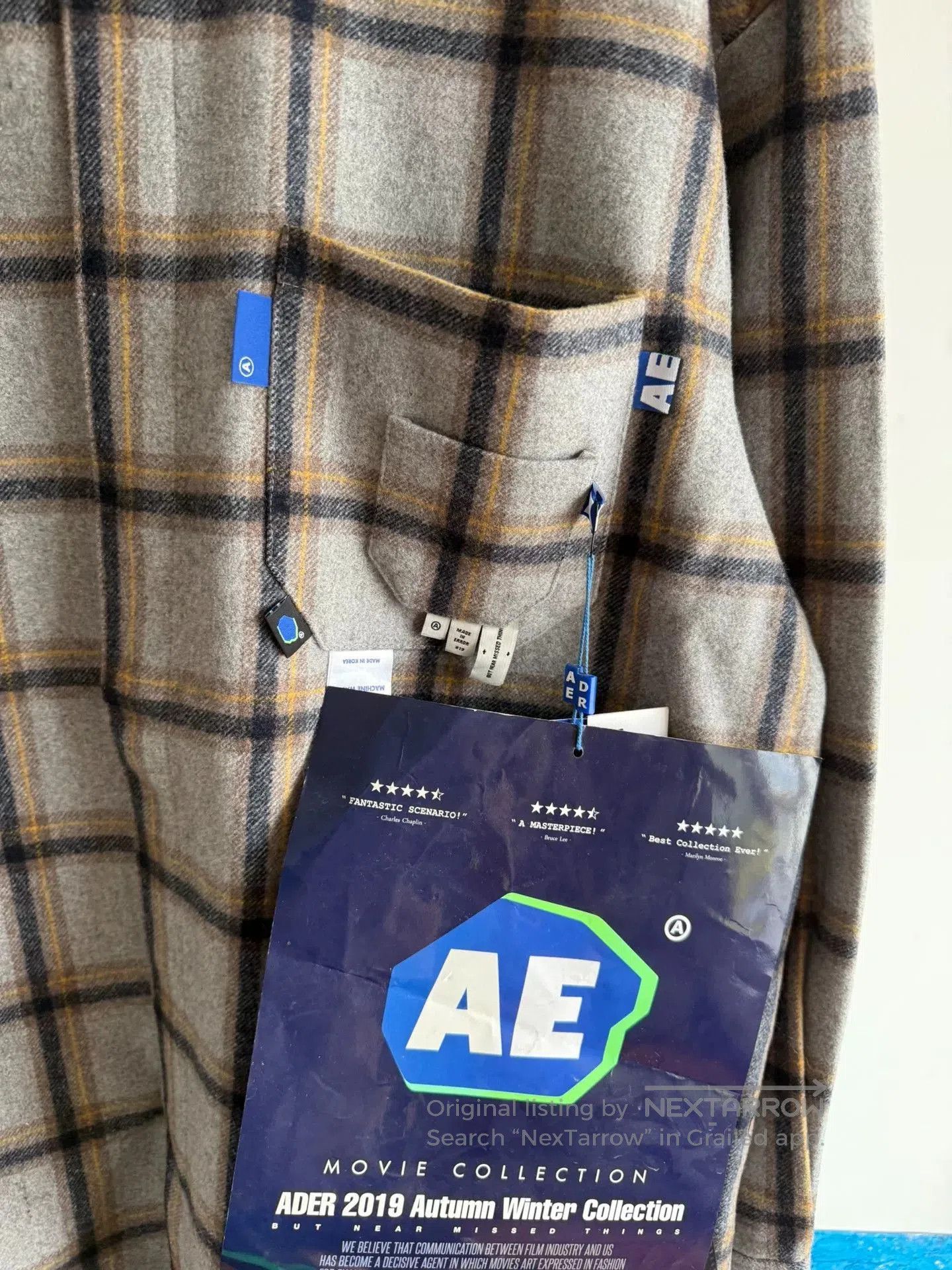 Ader Error Ader Error Plaid Wool Shirt. Size US M / EU 48-50 / 2 - 3 Thumbnail
