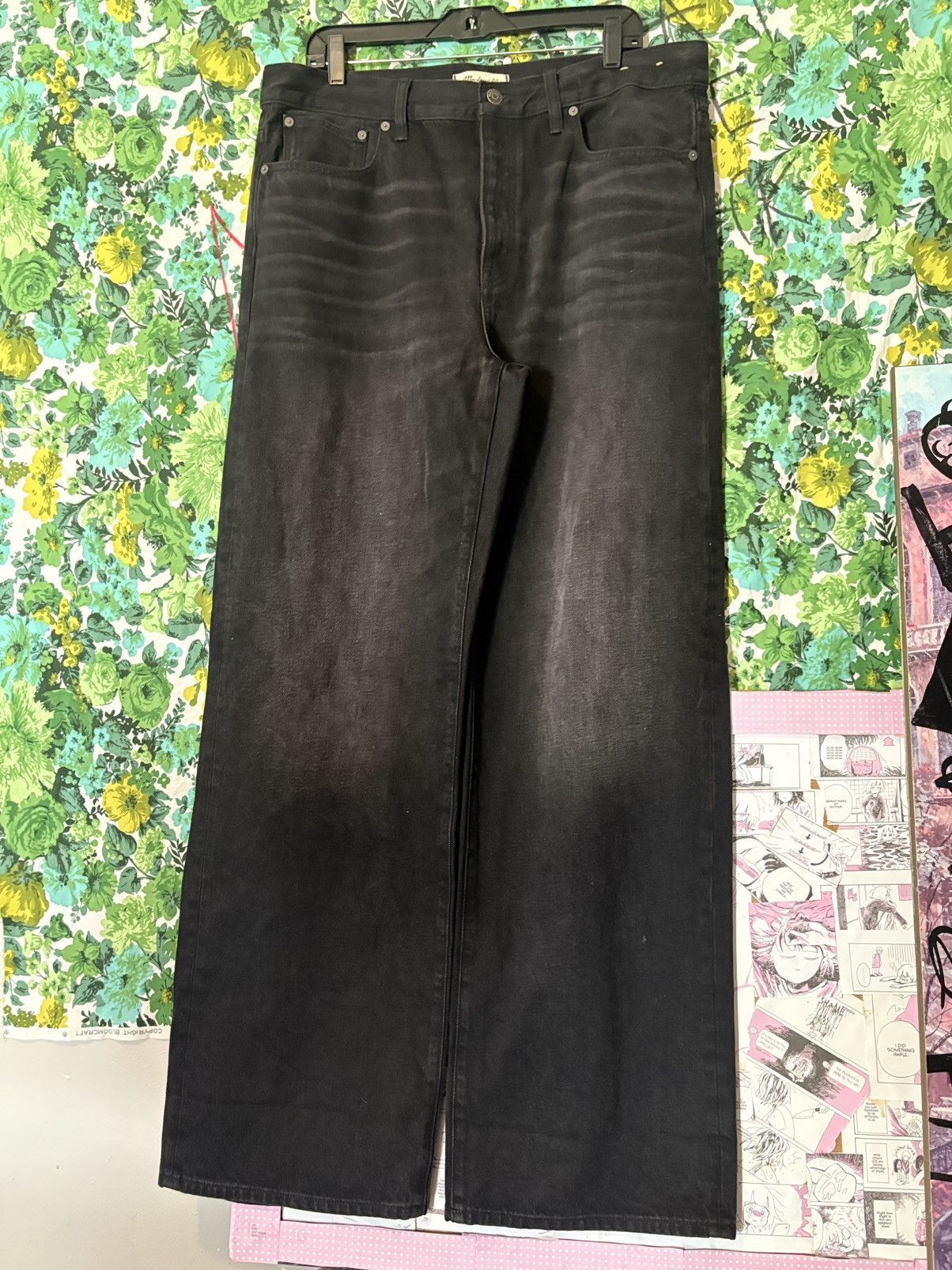 Madewell Madewell “Low-Slung Baggy” jeans in black wash. Size US 30 / EU 46 - 2 Thumbnail