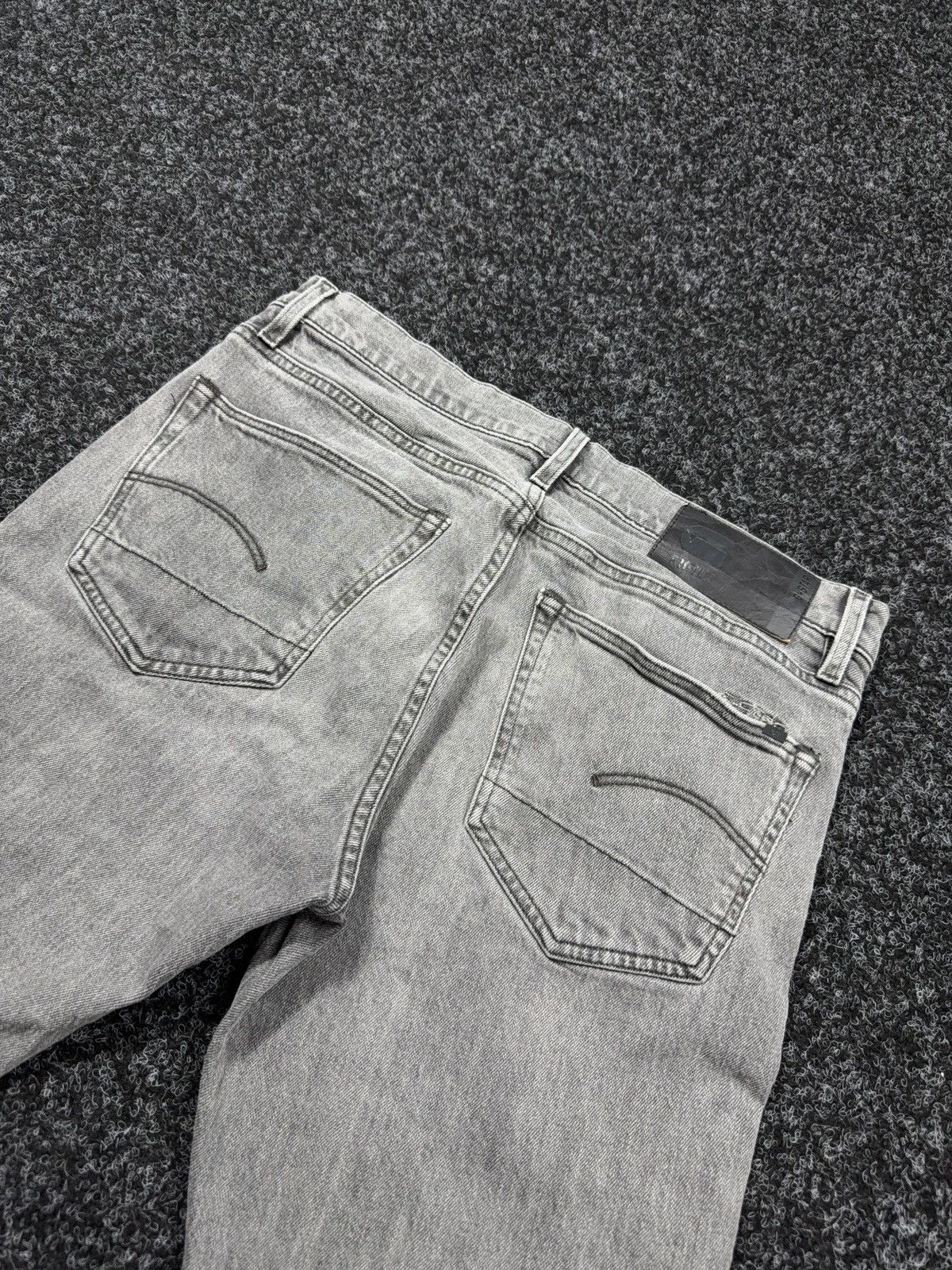 G-Star Y2K G-Star RAW 3301 Slim Faded Grey Denim Jeans W32 L32 Size US 32 / EU 48 - 15 Thumbnail