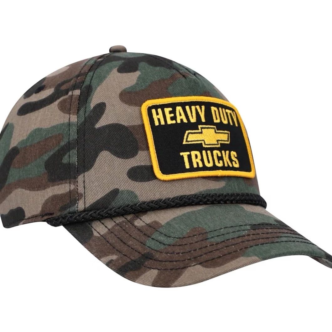 American Needle Chevy Hat Cap Snap Back Camo Patch Heavy Duty Trucks Patch Chevrolet American Needle Men Snapback Cap Green Casual Adjustable One Size Hat Size ONE SIZE - 3 Thumbnail