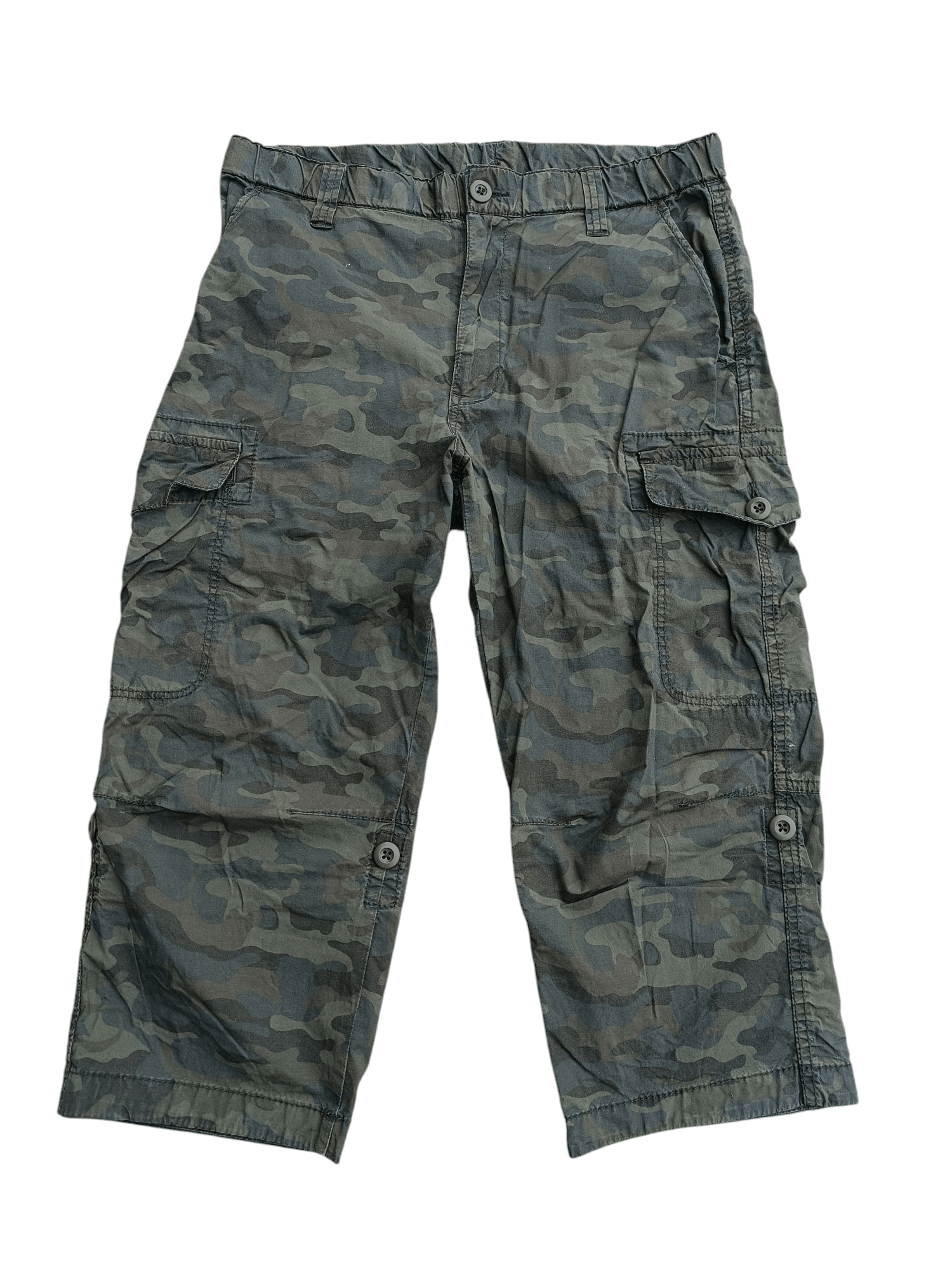 Japanese Brand × Uniqlo RARE 🔥 Uniqlo Camo 3Q Pants E251 Size US 29 - 1 Thumbnail