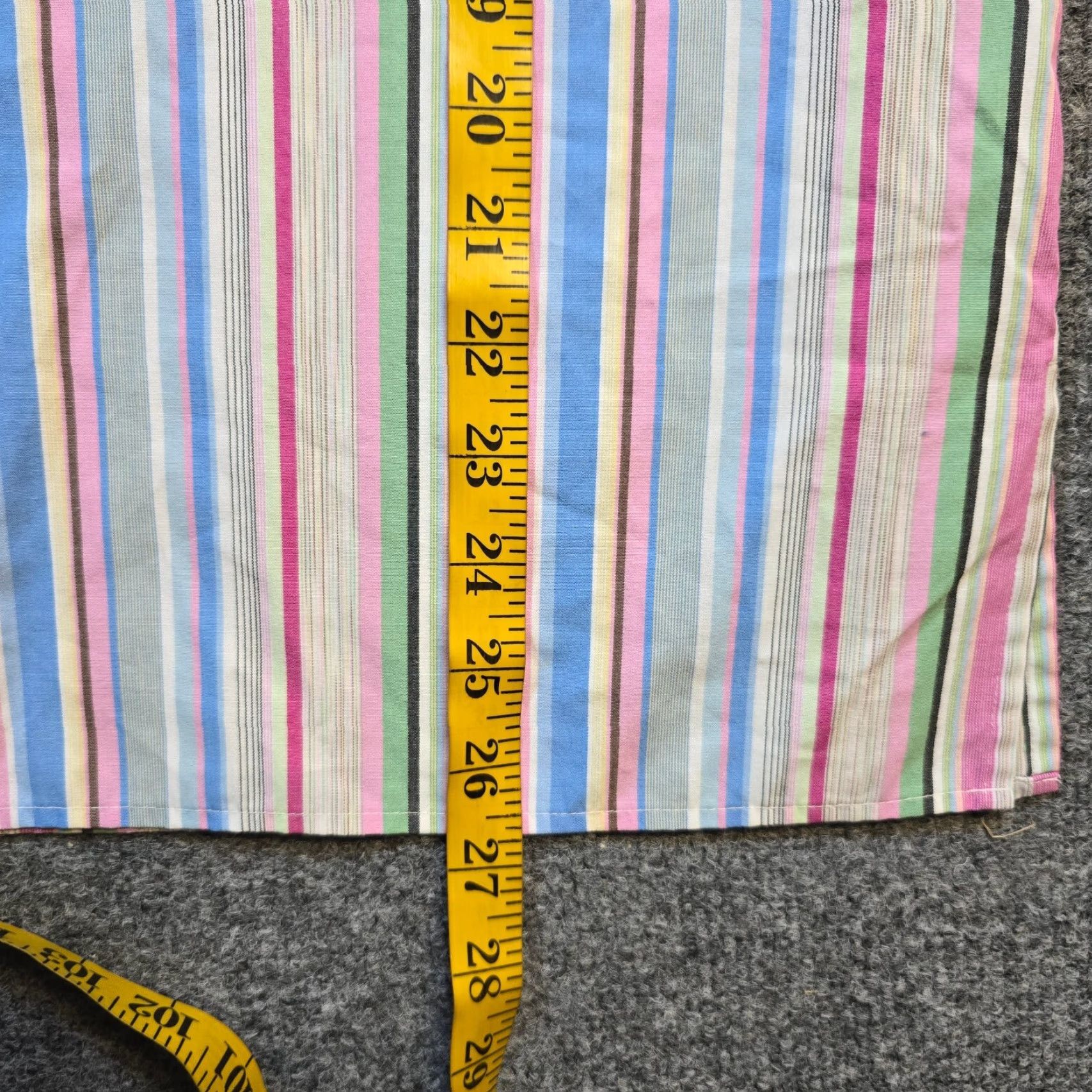 Vintage Foxcroft Womens Blouse Shirt 12 Pink Blue Striped No Iron Button Long Sleeve Casual Career Size XL / US 12-14 / IT 48-50 - 6 Thumbnail